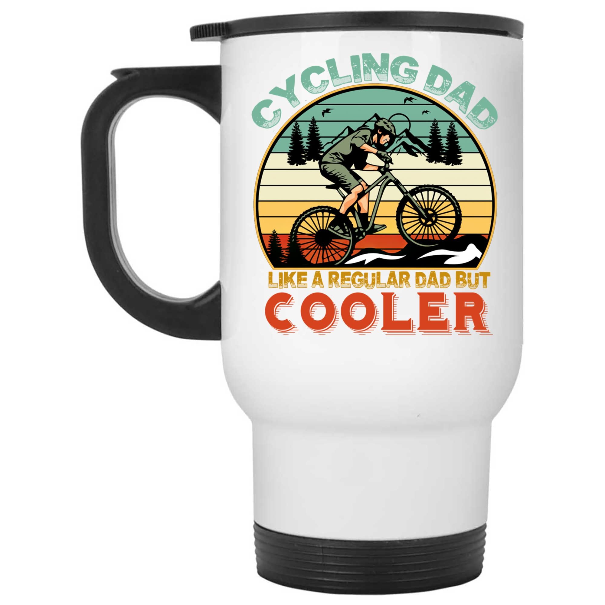 Skitongifts Funny Ceramic Coffee Mug Novelty M24-Nh181221-Cycling Dad Like A Regular Dad But Cooler Lpfgsoj