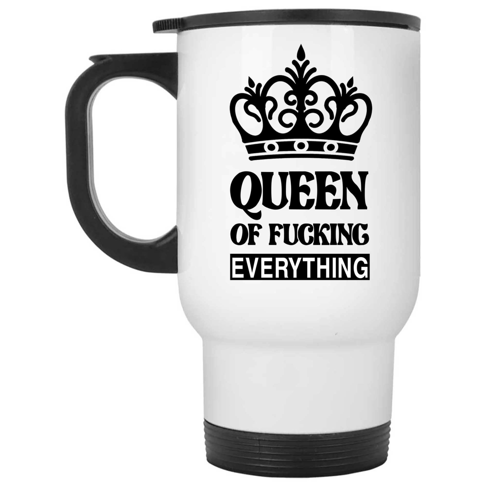 Skitongifts Coffee Mug Funny Ceramic Novelty M26-Kl221221-Queen Of Fucking Everything Hztvbqe