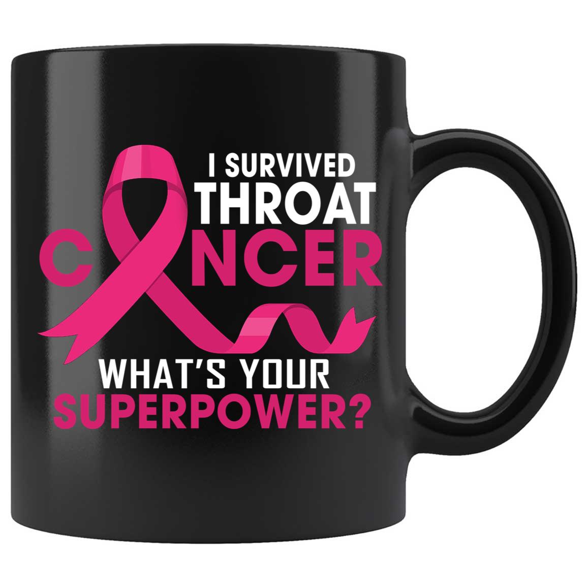 Skitongifts Funny Ceramic Coffee Mug Novelty M29-Nh201221-I Survived Throat Cancer What Is Your Superpower Kv9Feqa