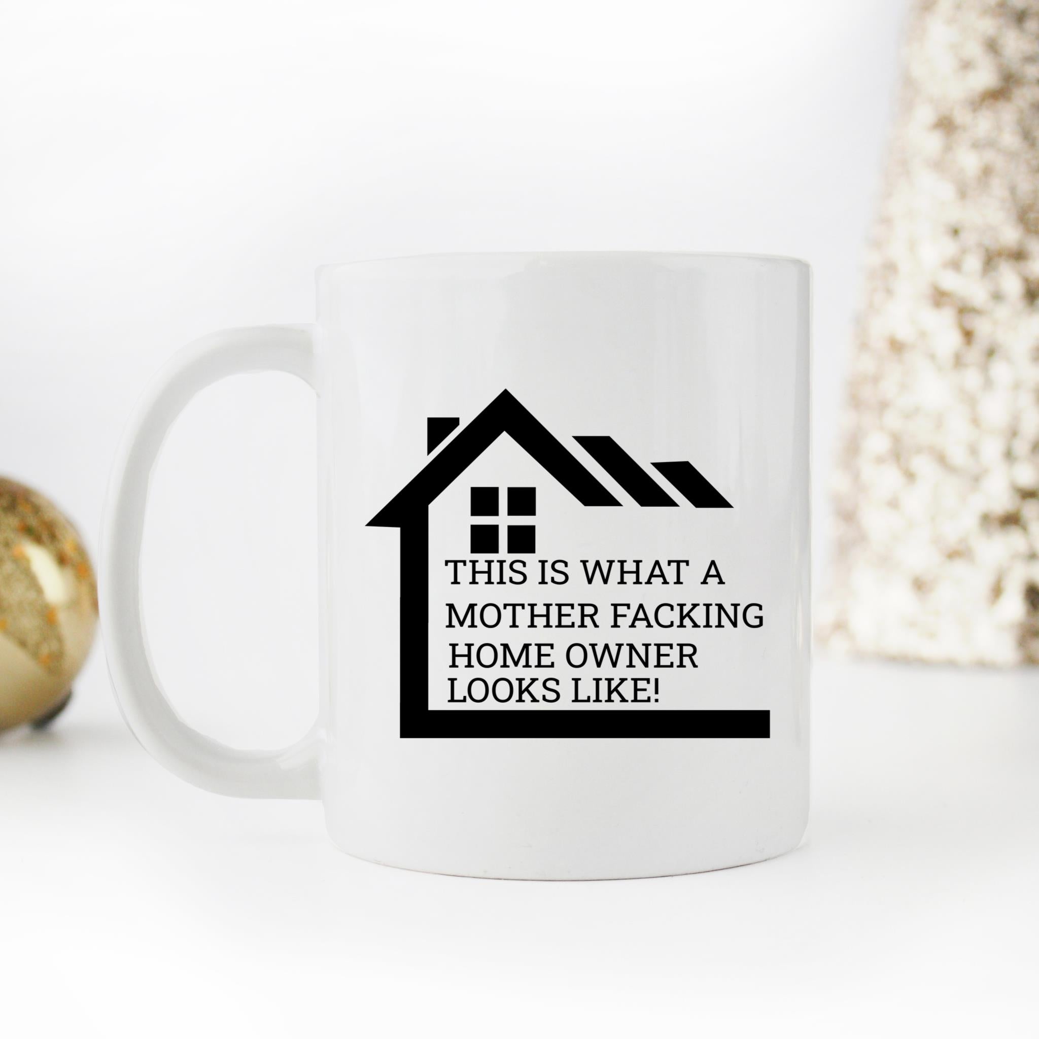 Skitongifts Funny Ceramic Coffee Mug For Birthday, Mother's Day, Father's Day, Christmas LH201121_First Time Homeowner Qc6Zinq
