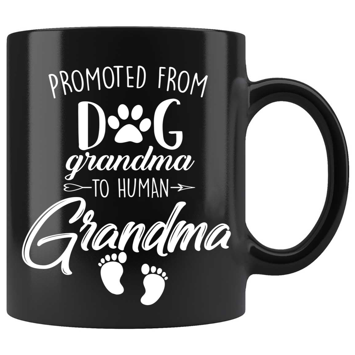 Skitongifts Funny Ceramic Coffee Mug Novelty M35-Nh231221-Promoted From Dog Grandma To Human Grandma X5E8Coe
