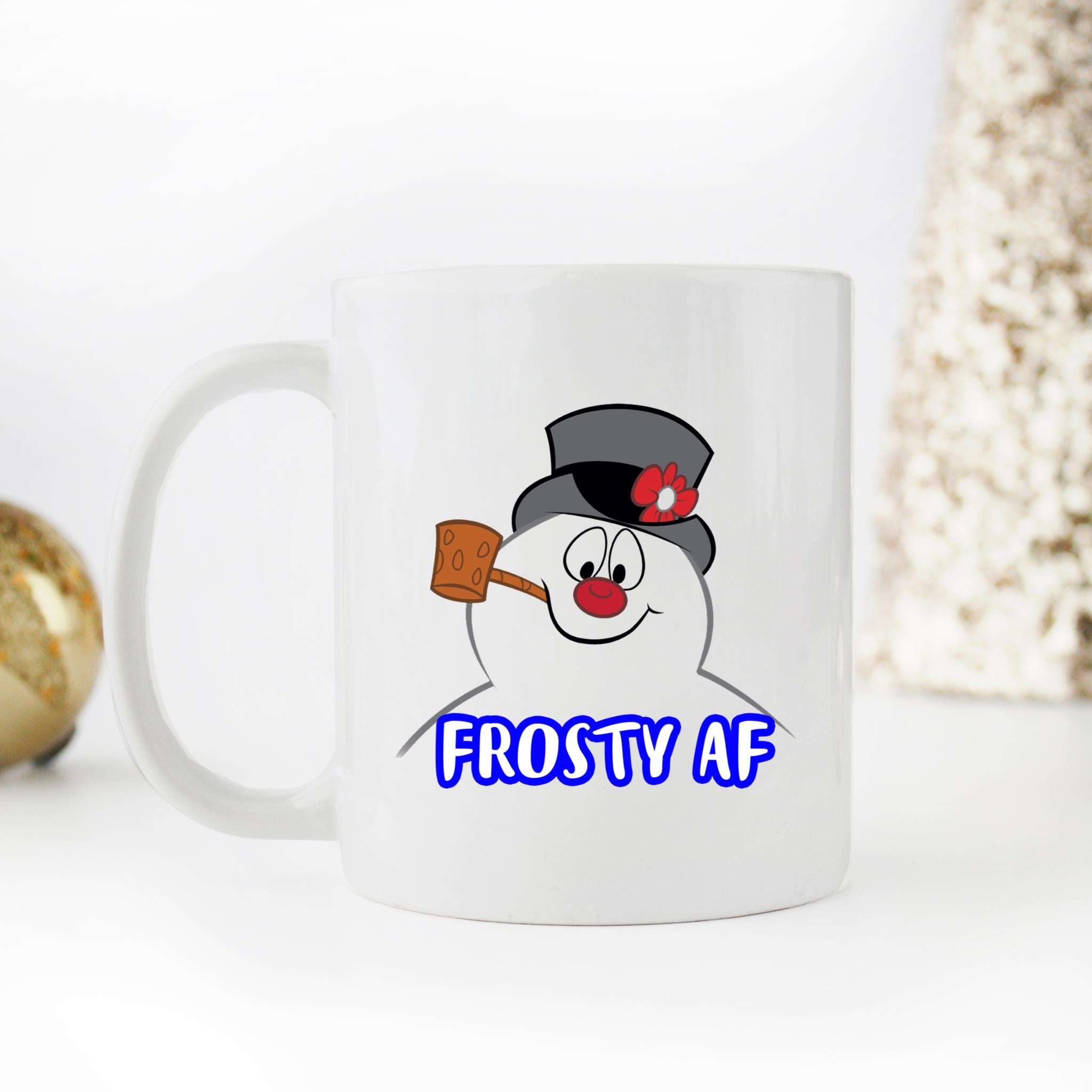 Skitongifts Funny Ceramic Coffee Mug Novelty M39-Lh221221_Frosty Af Snowman Myixzvx