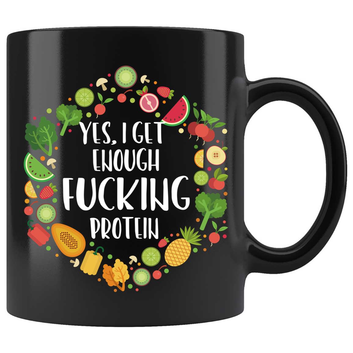 Skitongifts Funny Ceramic Coffee Mug Novelty M39-Nh241221-Yes I Get Enough Protein Tjjcqfs