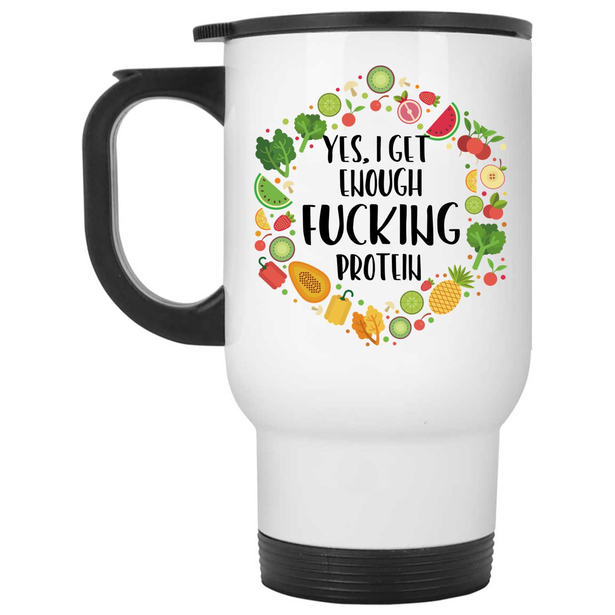 Skitongifts Funny Ceramic Coffee Mug Novelty M39-Nh241221-Yes I Get Enough Protein Tjjcqfs