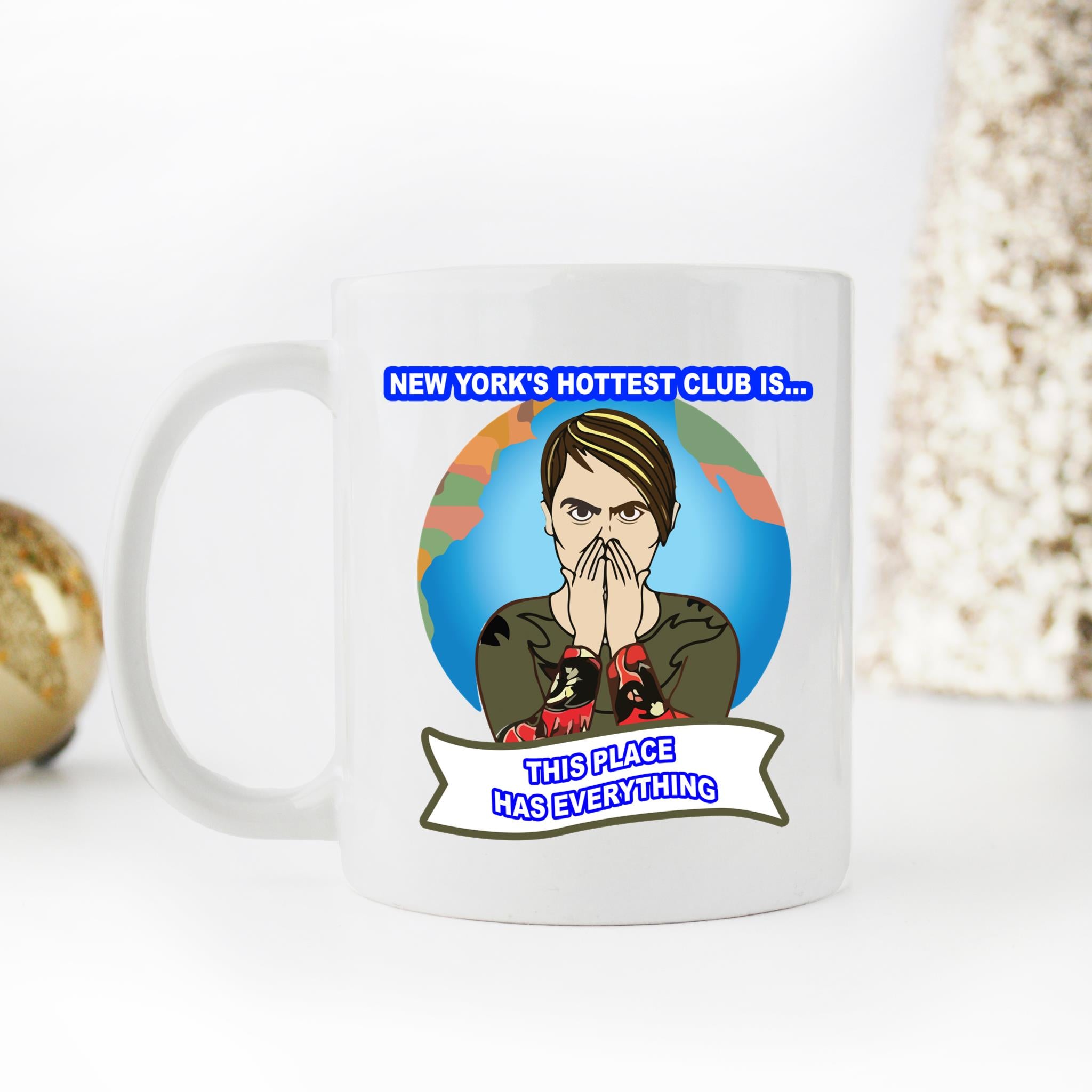 Skitongifts Funny Ceramic Coffee Mug Novelty M44-Lh031221_New York's Hottest Club Is... This Place Has Everything Rrbtaae