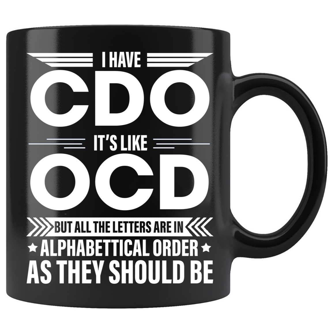 Skitongifts Coffee Mug Funny Ceramic Novelty M47-NH081221-I Have Cdo. It's Like OCD P5Dstl9