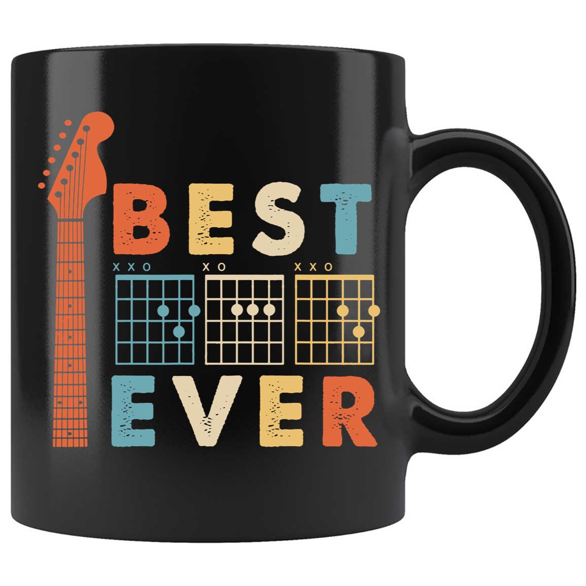 Skitongifts Coffee Mug Funny Ceramic Novelty M49-NH131221- Best Dad Ever Music Guitar Chords Amxnpgm