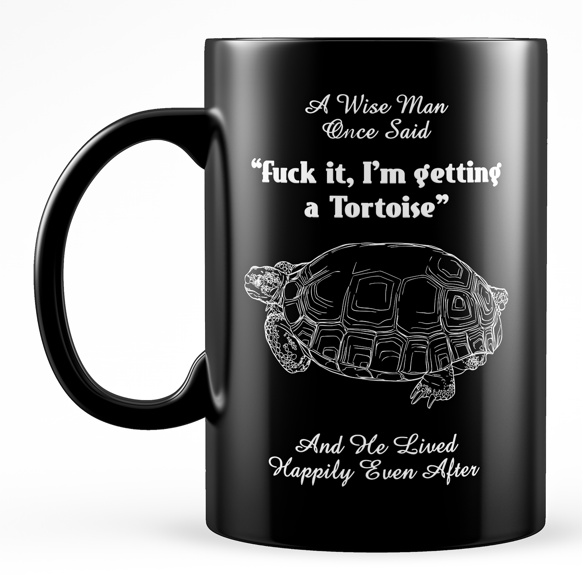 Skitongifts Funny Ceramic Coffee Mug For Birthday, Mother's Day, Father's Day, Christmas TK271121_ Funny Tortoise Gifts For Men A Wise Man Once Said