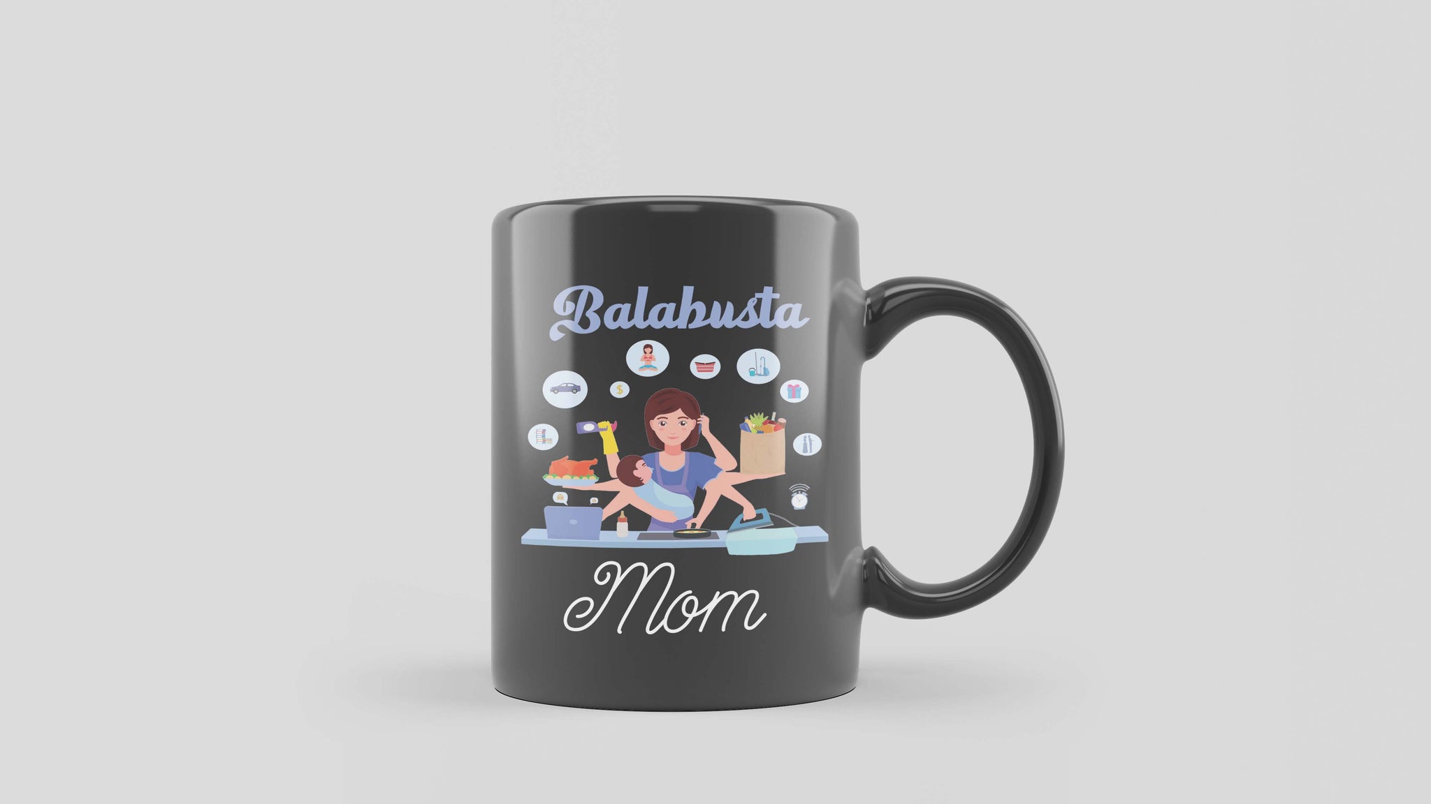 Skitongifts Funny Ceramic Coffee Mug For Birthday, Mother's Day, Father's Day, Christmas TK051221 Balabusta Mom