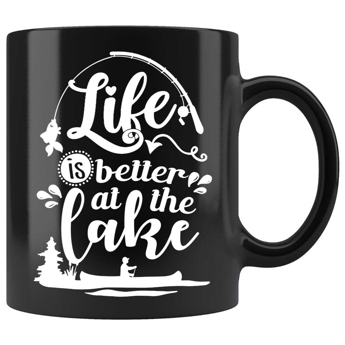 Skitongifts Coffee Mug Funny Ceramic Novelty M66-NH101221-Life Is Better At The Lake 3L5A34R