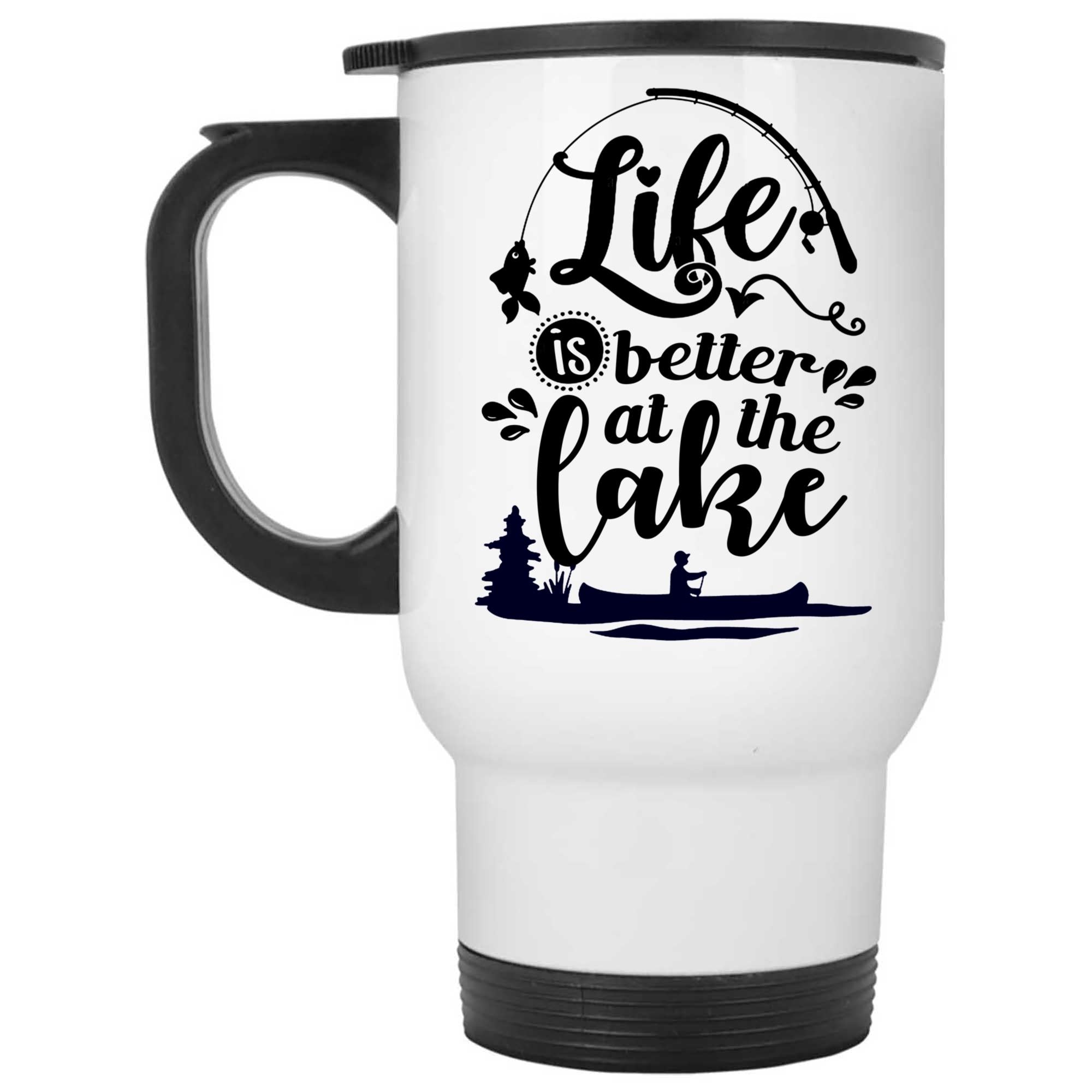 Skitongifts Coffee Mug Funny Ceramic Novelty M66-NH101221-Life Is Better At The Lake 3L5A34R