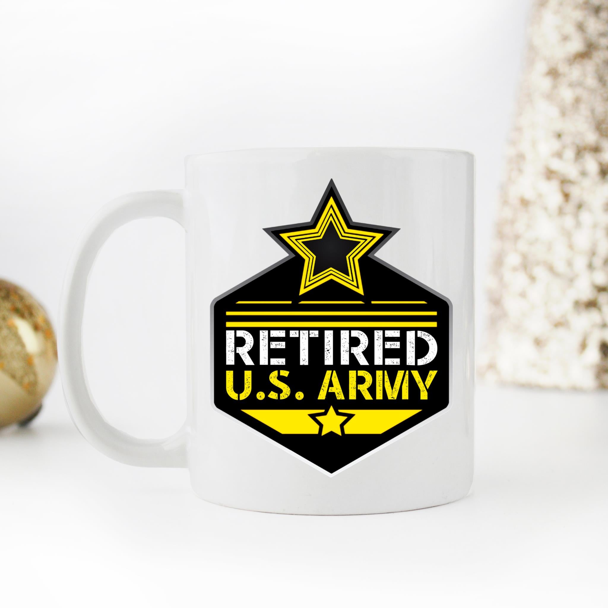 Skitongifts Coffee Mug Funny Ceramic Novelty M67-NH101221-Retired U.S. Army Lanpgum