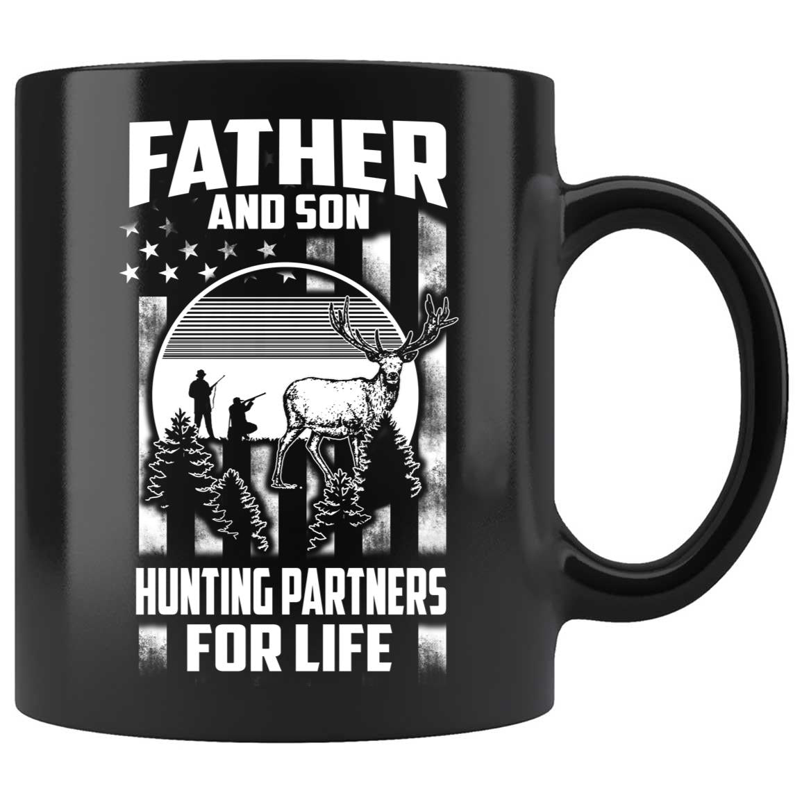 Skitongifts Coffee Mug Funny Ceramic Novelty M71-NH111221-Father And Son Hunting Partners For Life Y5Ipmtf