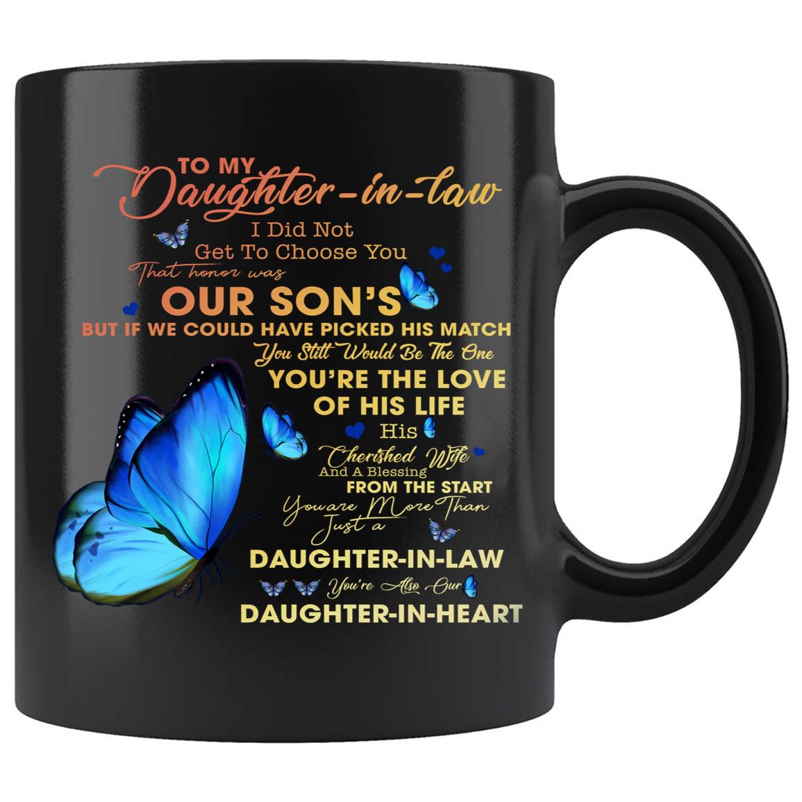 Skitongifts Coffee Mug Funny Ceramic Novelty M78-NH231221-To My Daughter-In-Law You're Also Our Daughter-In-Heart Ll37Exm