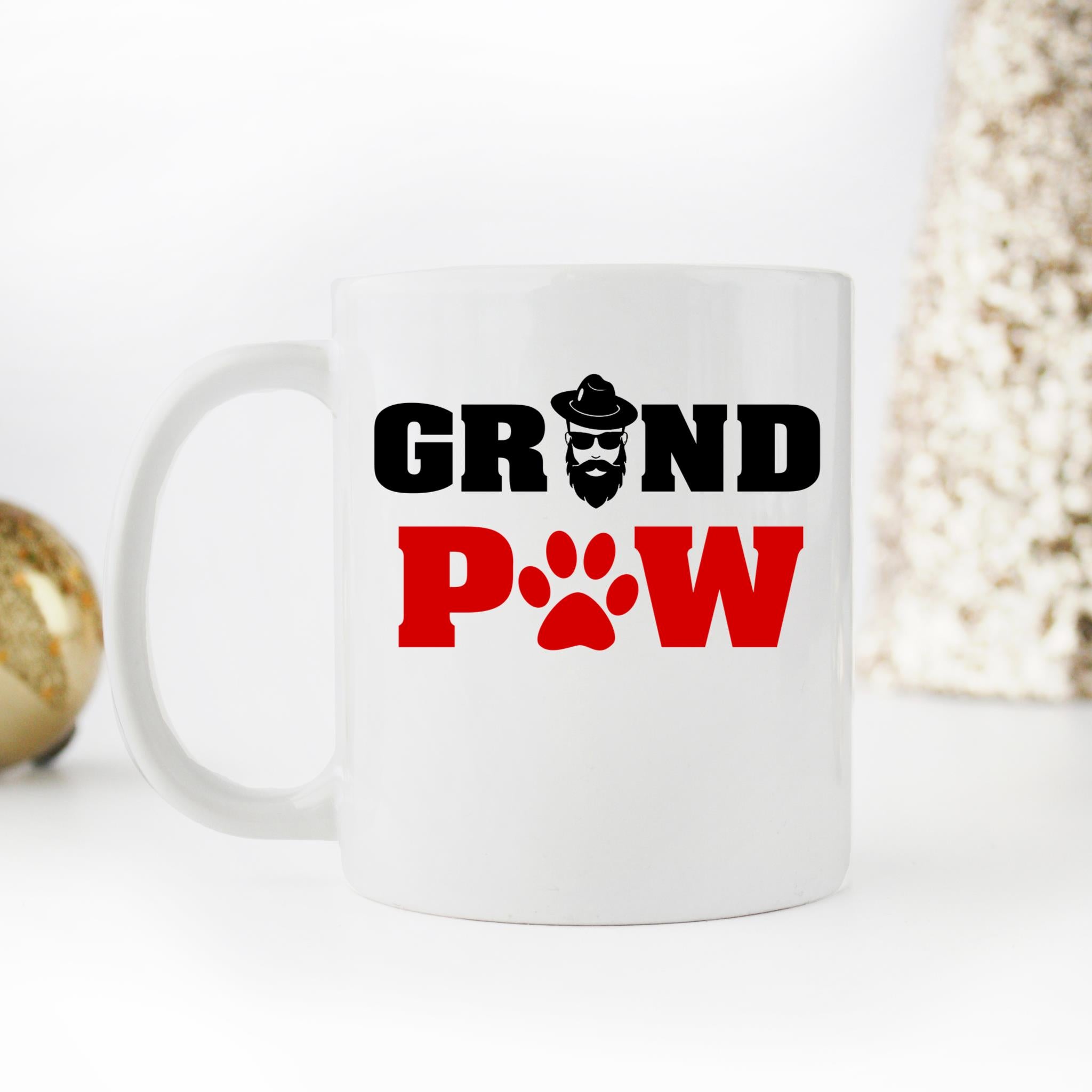 Skitongifts Funny Ceramic Coffee Mug For Birthday, Mother's Day, Father's Day, Christmas NH121221-Grand Paw Dog Haprsby