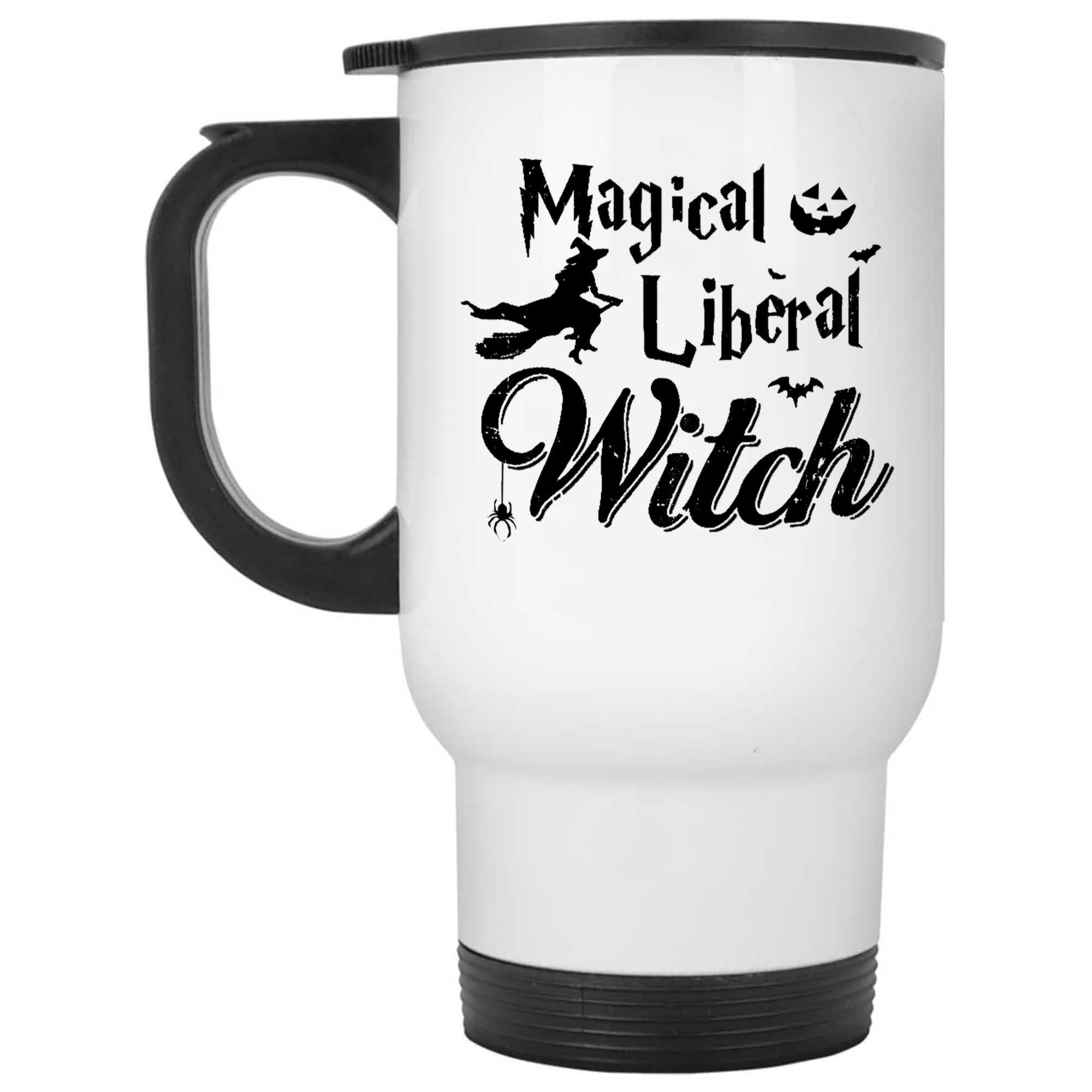 Skitongifts Funny Ceramic Novelty Coffee Mug Magical Liberal Witch EmbSINM
