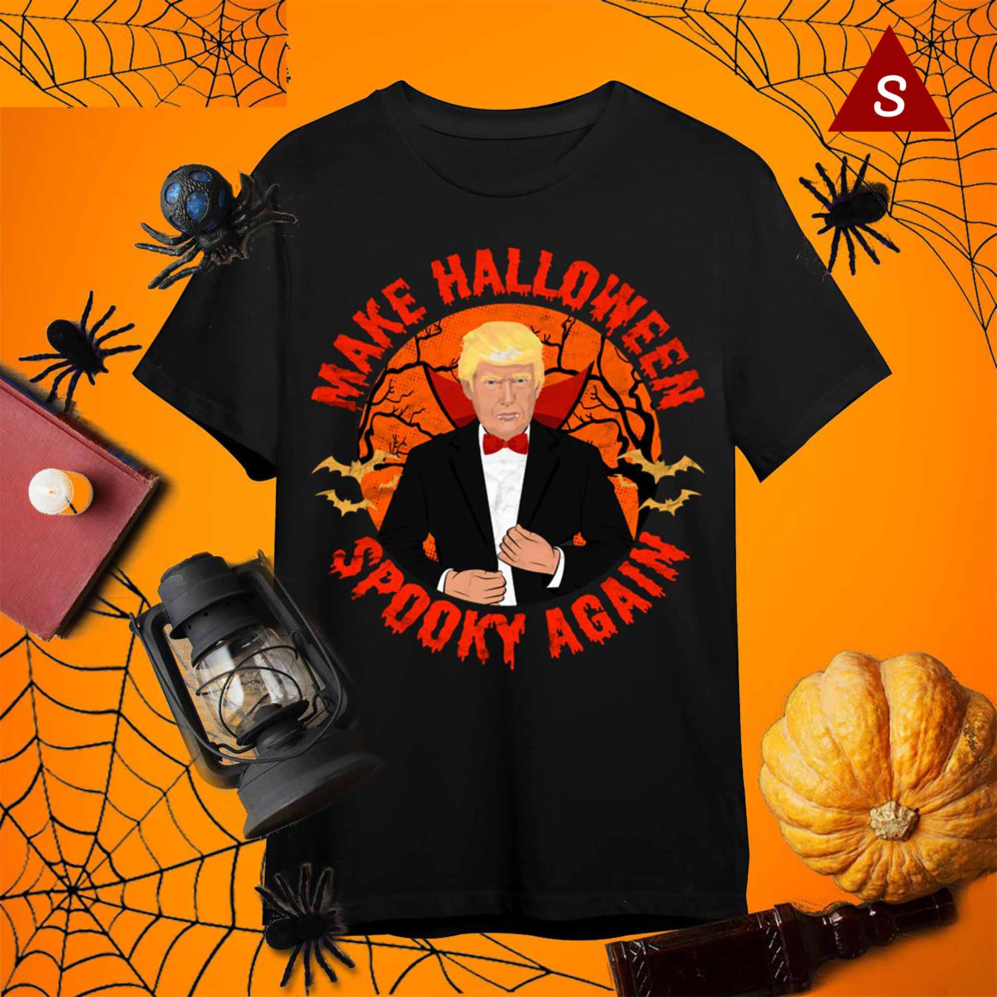 Skitongift Make Halloween Spooky Again Trump Vampire Trump Halloween Shirt