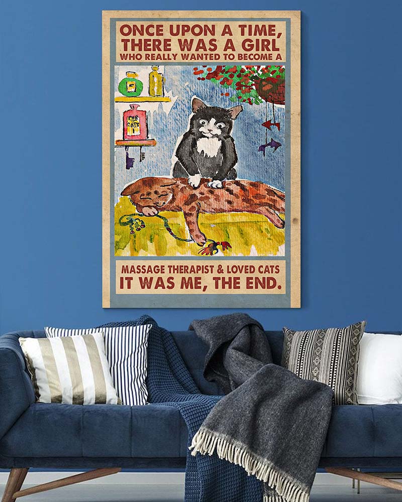Skitongift Wall Decoration, Home Decor, Decoration Room Massage Therapist And Love Cats-VT0705