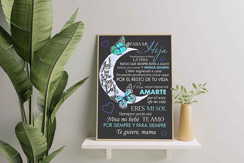 Meaningful Para Mi Hija Dondequiera Te Lleve Como Negnesan A Casa Family Awesome-TT2001