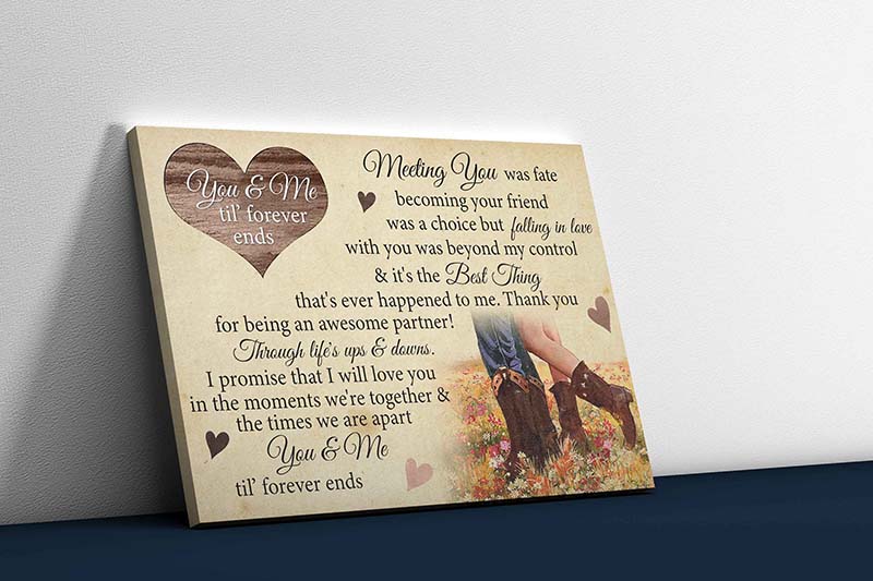 Skitongifts Wall Decoration, Home Decor, Decoration Room Meeting You was Fate Your Friend was A Choice-TT0504