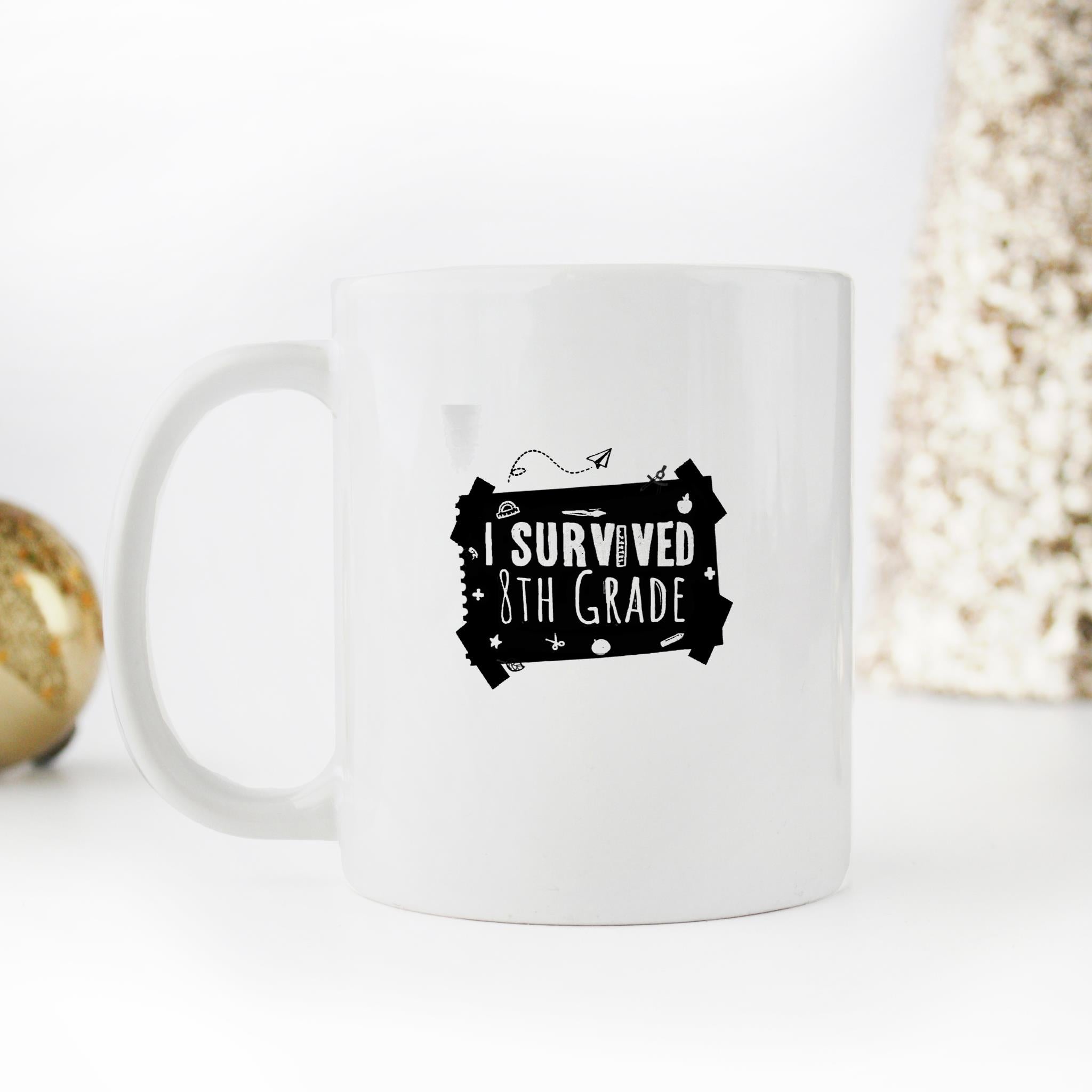 Skitongifts Funny Ceramic Novelty Coffee Mug Middle School Graduation Graduate Grad Funny 8th Grade oPR0Ex3