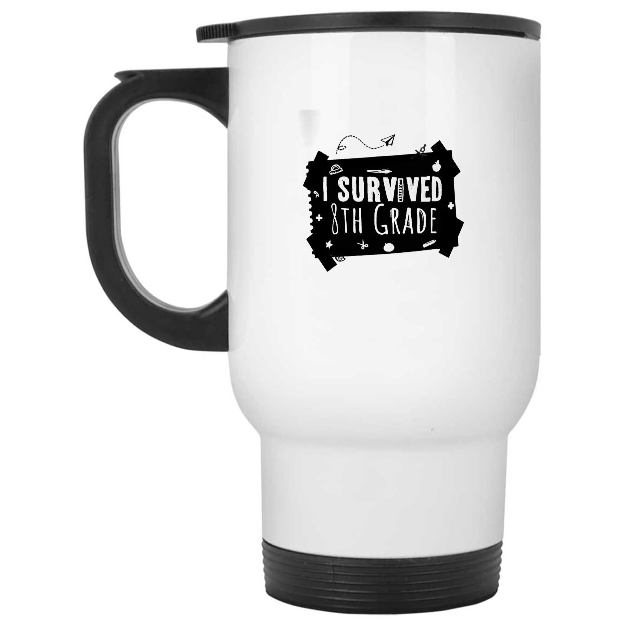 Skitongifts Funny Ceramic Novelty Coffee Mug Middle School Graduation Graduate Grad Funny 8th Grade oPR0Ex3