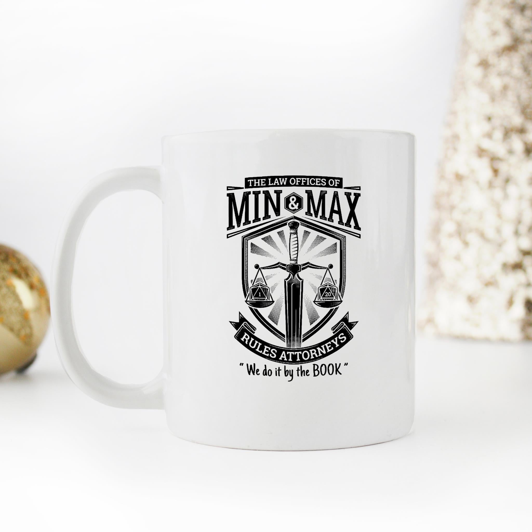 Skitongifts Funny Ceramic Novelty Coffee Mug Min Max Rules Attorneys K6s9UAd