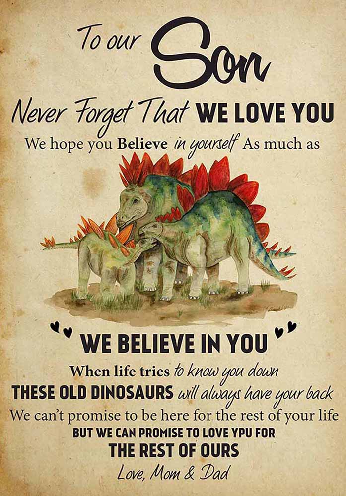 Blanket Mom And Dad To My Son T-Rex Never Forget That We Love You, There Old Dinosaurs TT1908