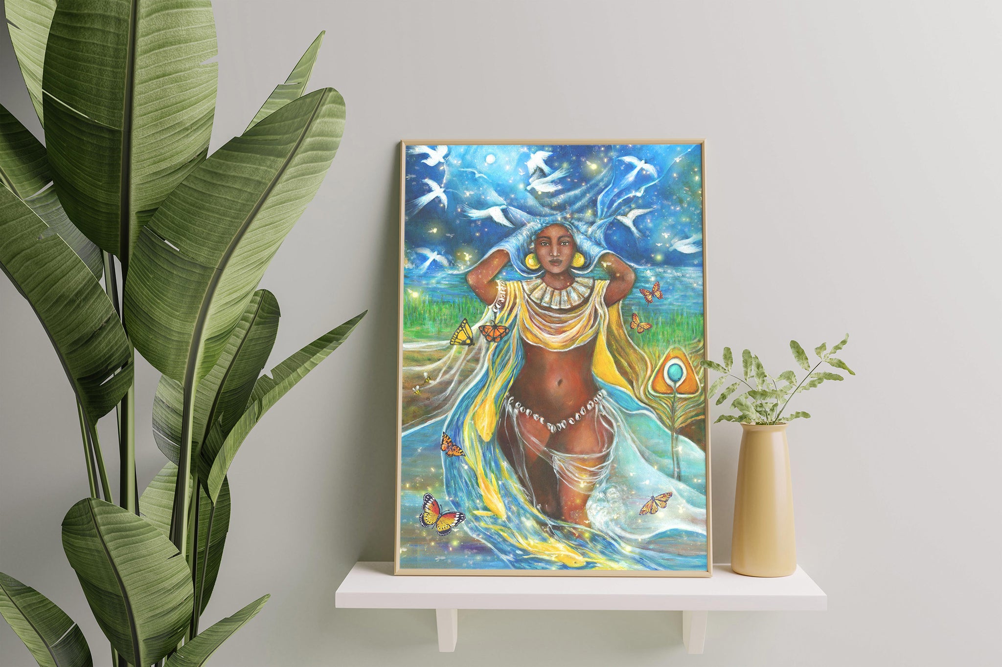 Mothers Of Water Oshun And Yemaja Beautiful Black Women Love Natural Melanin-TT1808