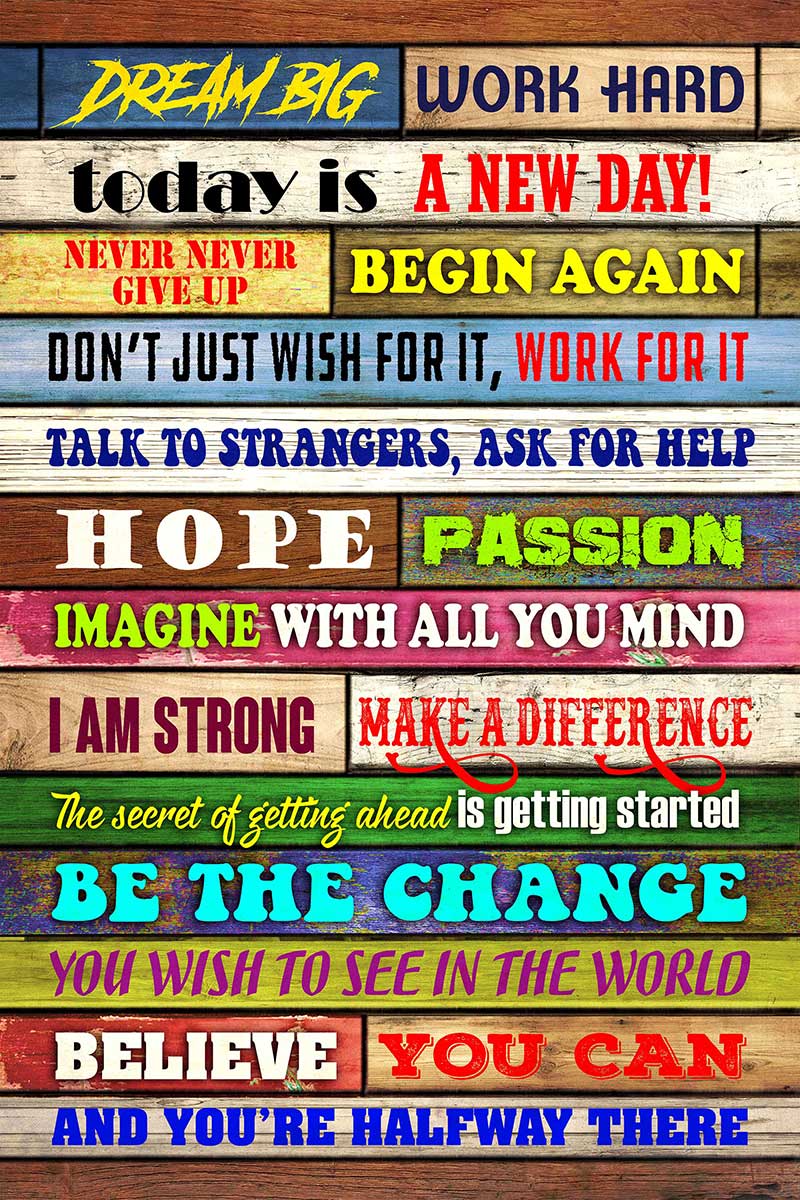 Skitongift Wall Decoration, Home Decor, Decoration Room Motivational Poster Quotes Office Wall Decor for Girls Women Room Poster TTK1308