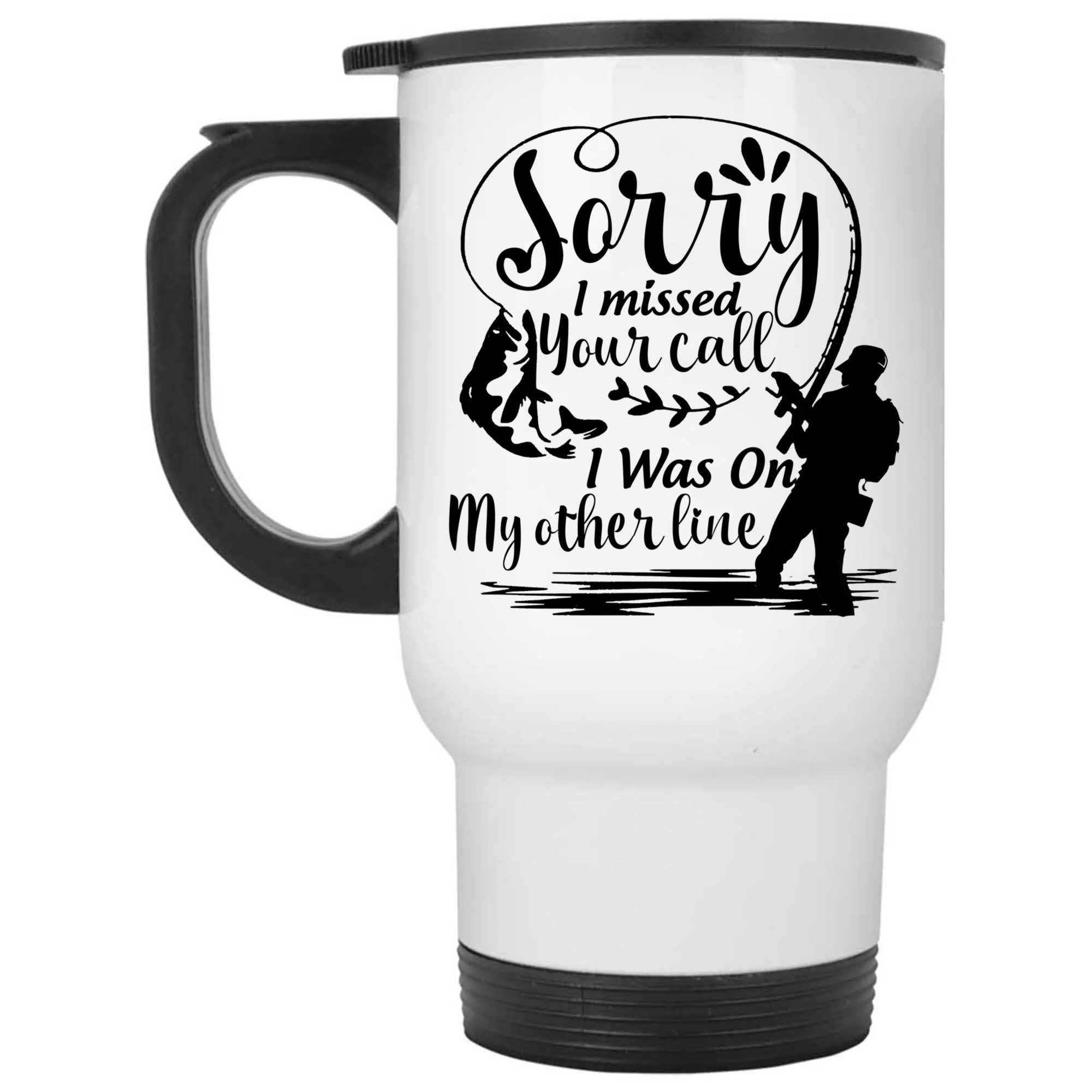 Skitongifts Coffee Mug Funny Ceramic Novelty NH020122-Fishing Sorry I Missed Your Call Pfeo3Kh