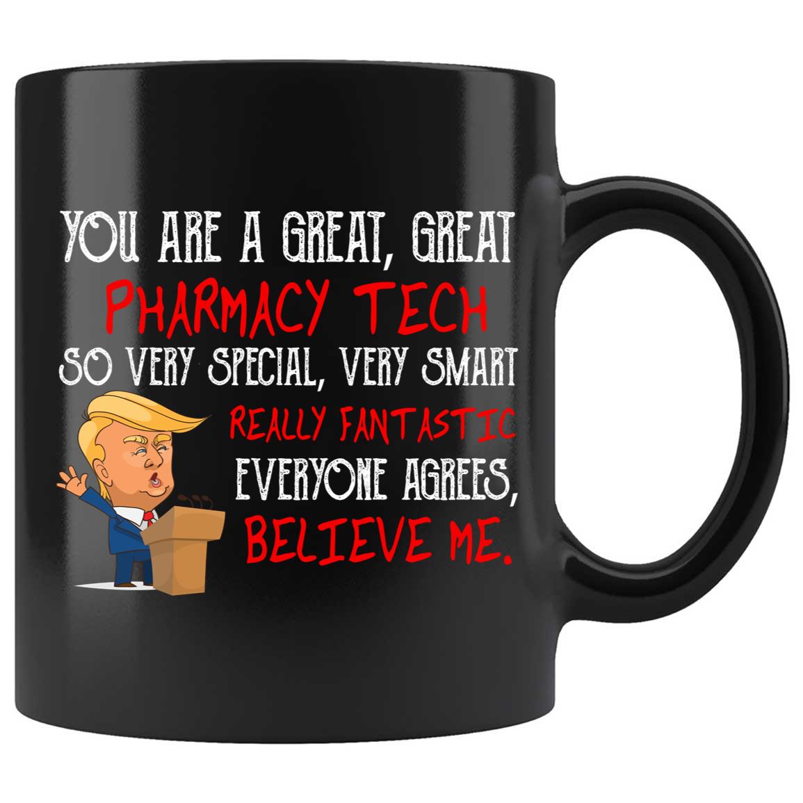 Skitongifts Coffee Mug Funny Ceramic Novelty NH020122-Trump Profession -Pharmacy Techfunny Quote Gadeuqp