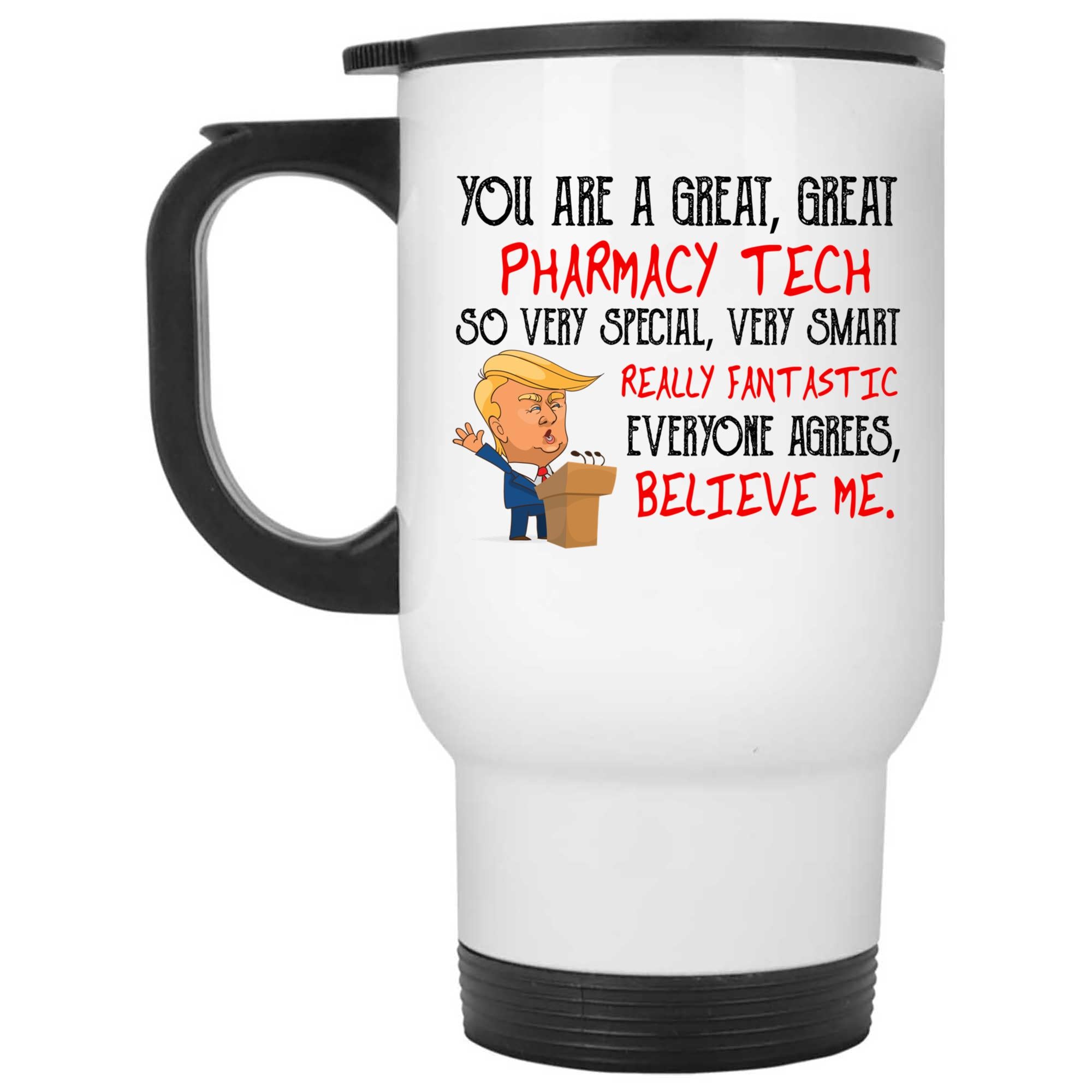 Skitongifts Coffee Mug Funny Ceramic Novelty NH020122-Trump Profession -Pharmacy Techfunny Quote Gadeuqp