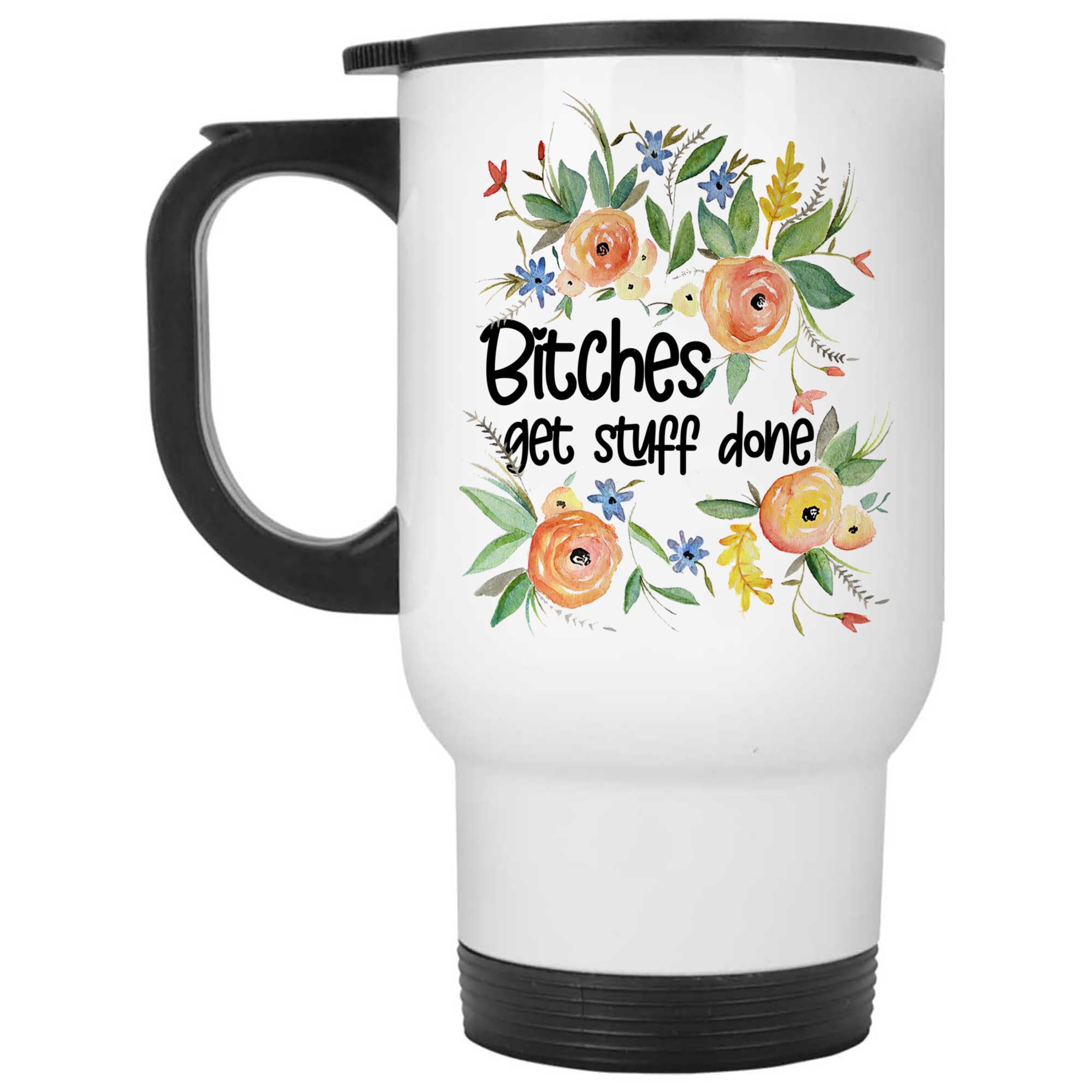 Skitongifts Coffee Mug Funny Ceramic Novelty NH040122-Bitches Get Stuff Done D3Jkvcw