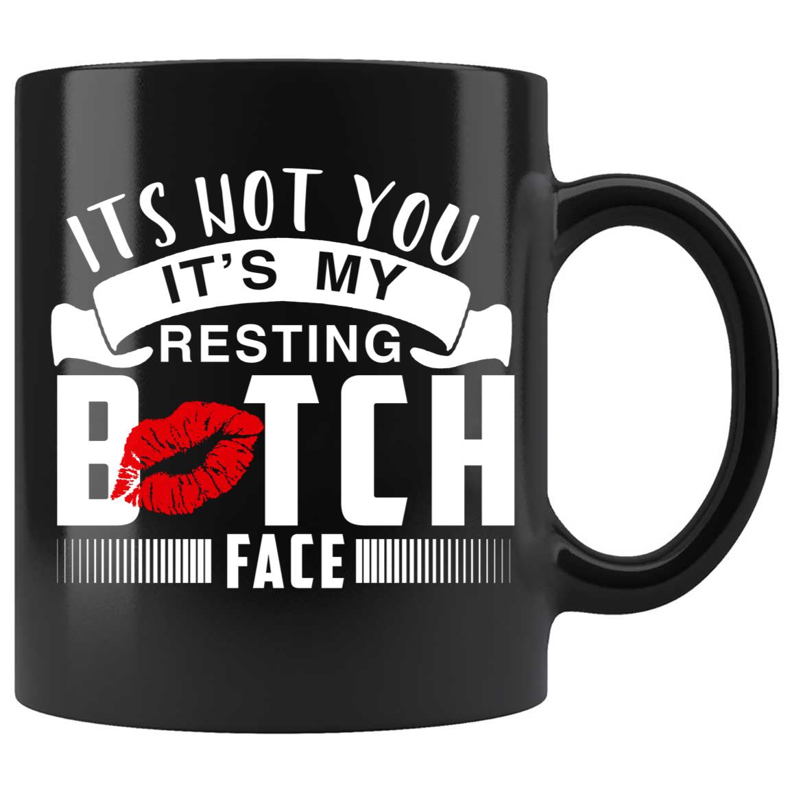 Skitongifts Coffee Mug Funny Ceramic Novelty NH040122-Resting Bitch Face Dmfic5D