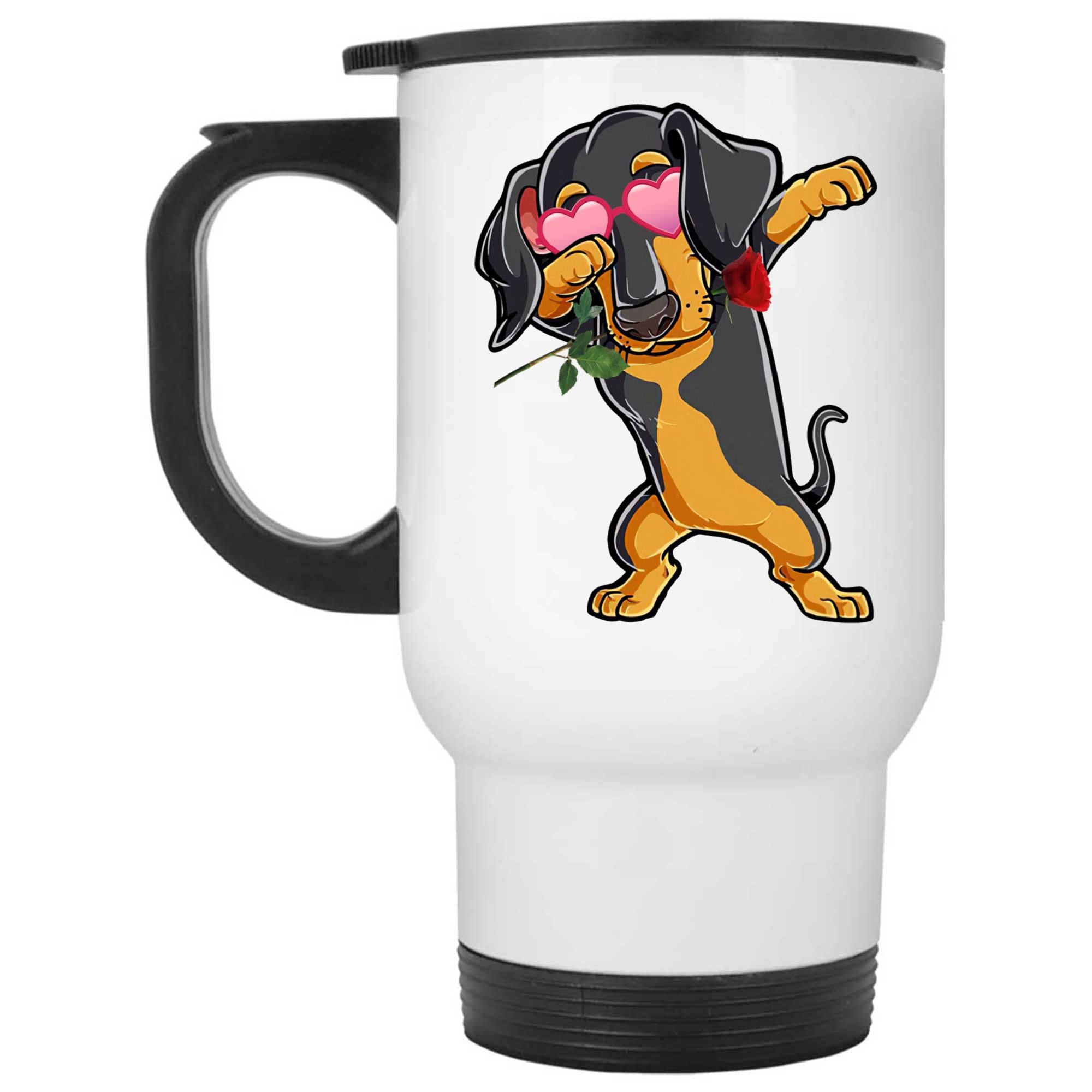 Skitongifts Coffee Mug Funny Ceramic Novelty NH05012022 - Dachshund Dabbing Sor8Mvq