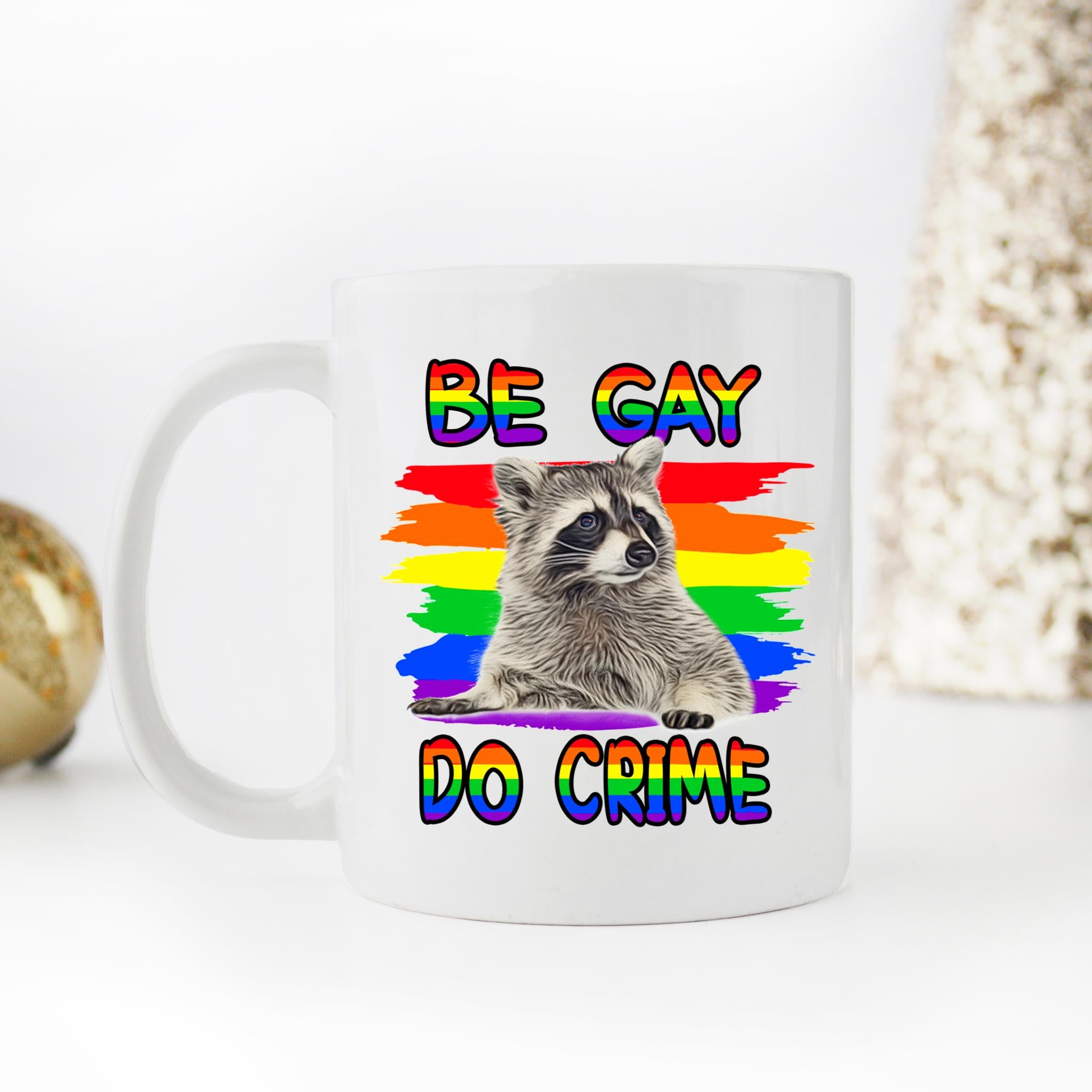 Skitongifts Coffee Mug Funny Ceramic Novelty NH06012022 - Be Gay Do Crime 5Ybiujj