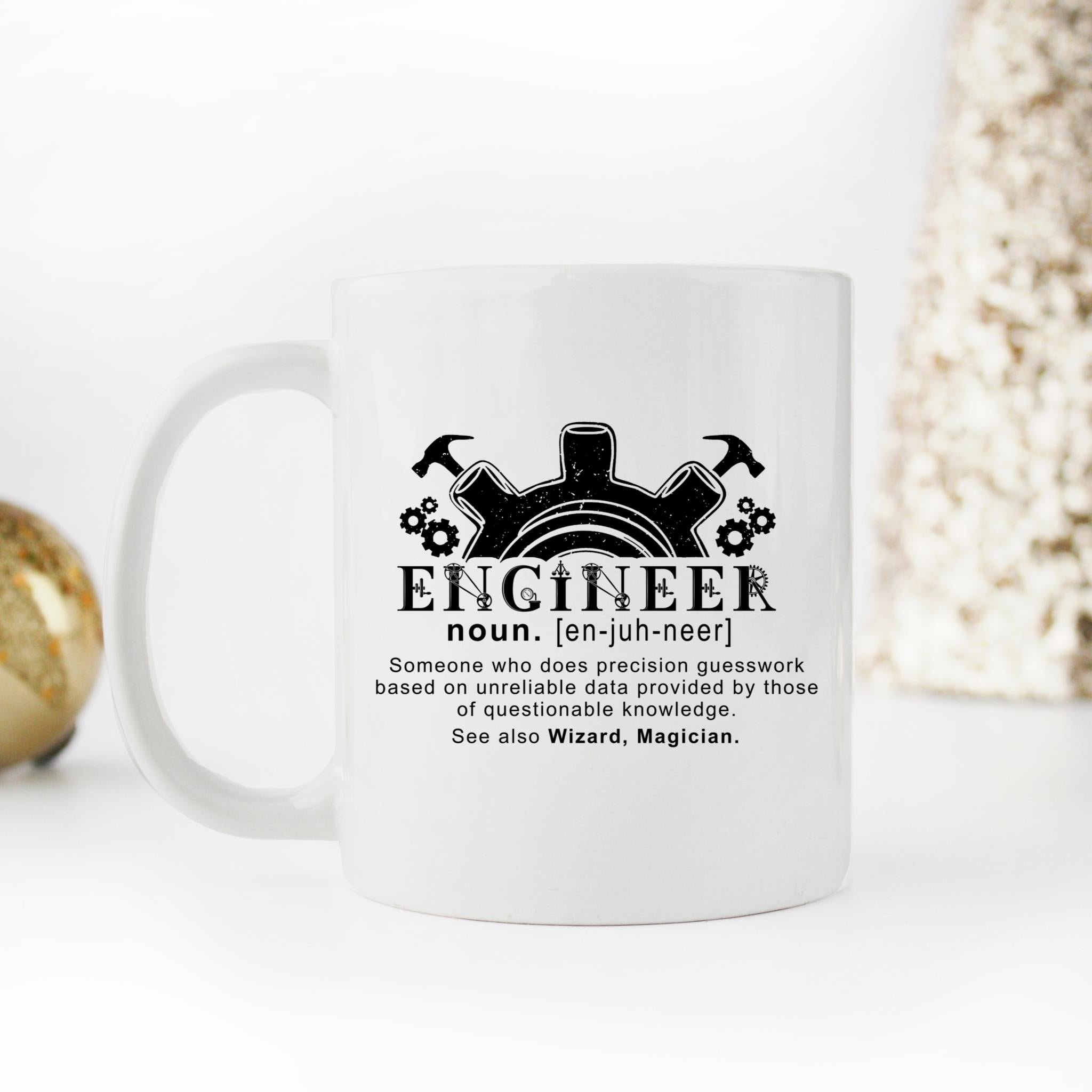 Skitongifts Coffee Mug Funny Ceramic Novelty NH06012022 - Engineer Definition Someone Who Does Precision Funny Engineer Gifts For Engineer Student And New Licensed Passer 9Bsznwa