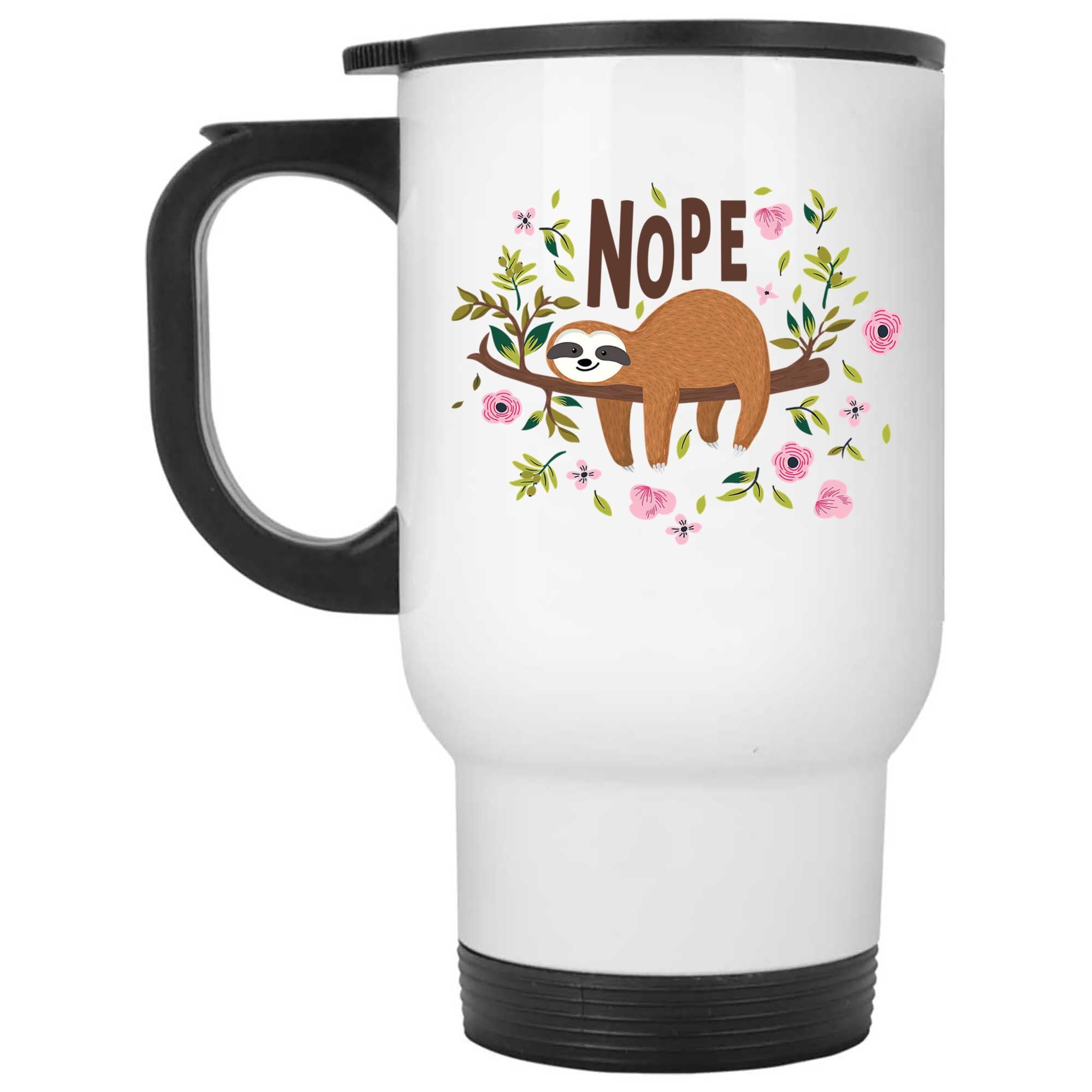 Skitongift Coffee Mug Funny Ceramic Novelty NH08012022-Sloth Nope WhJNKhX