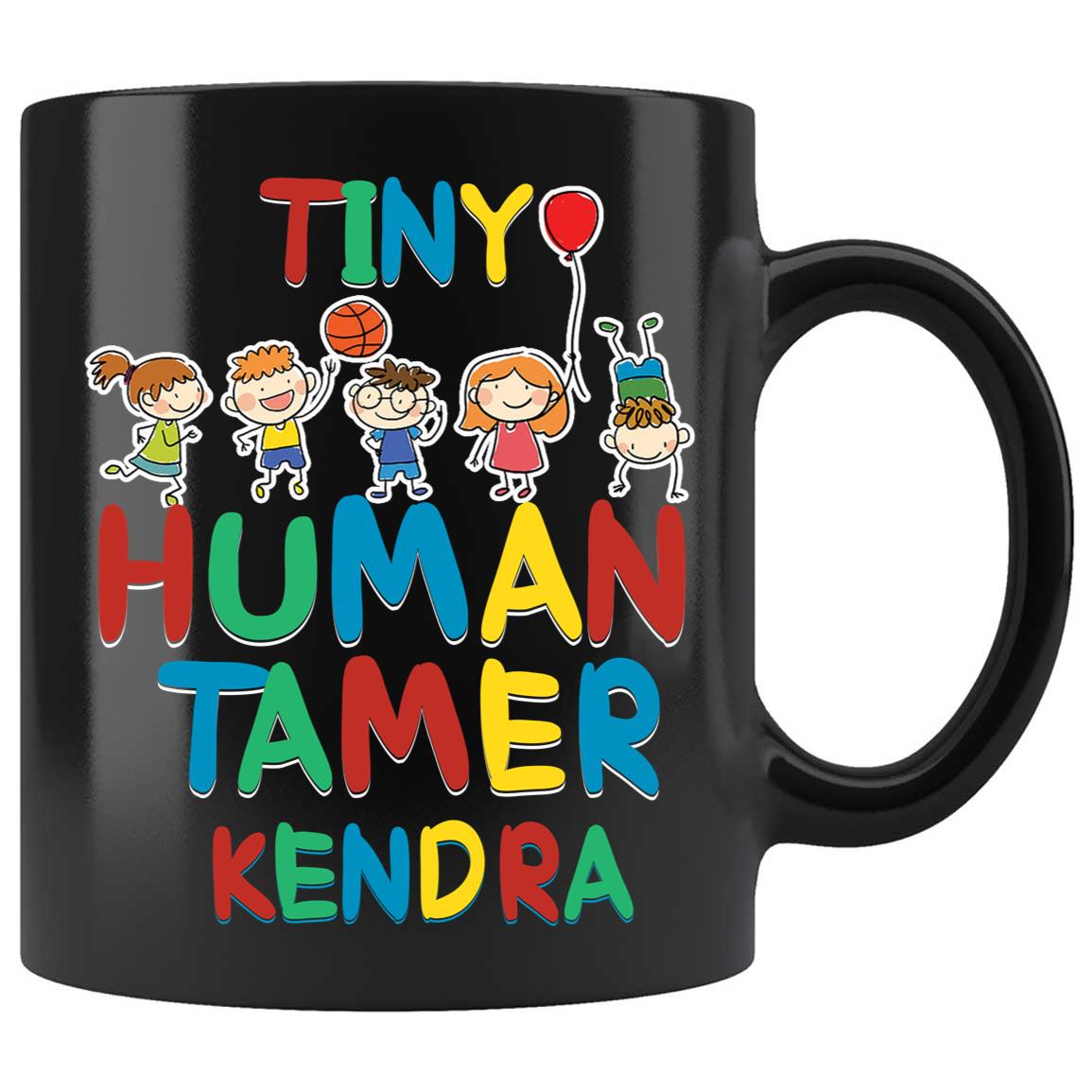 Skitongifts Coffee Mug Funny Ceramic Novelty Tiny Human Tamer Travel Tumbler Qtdkxkb