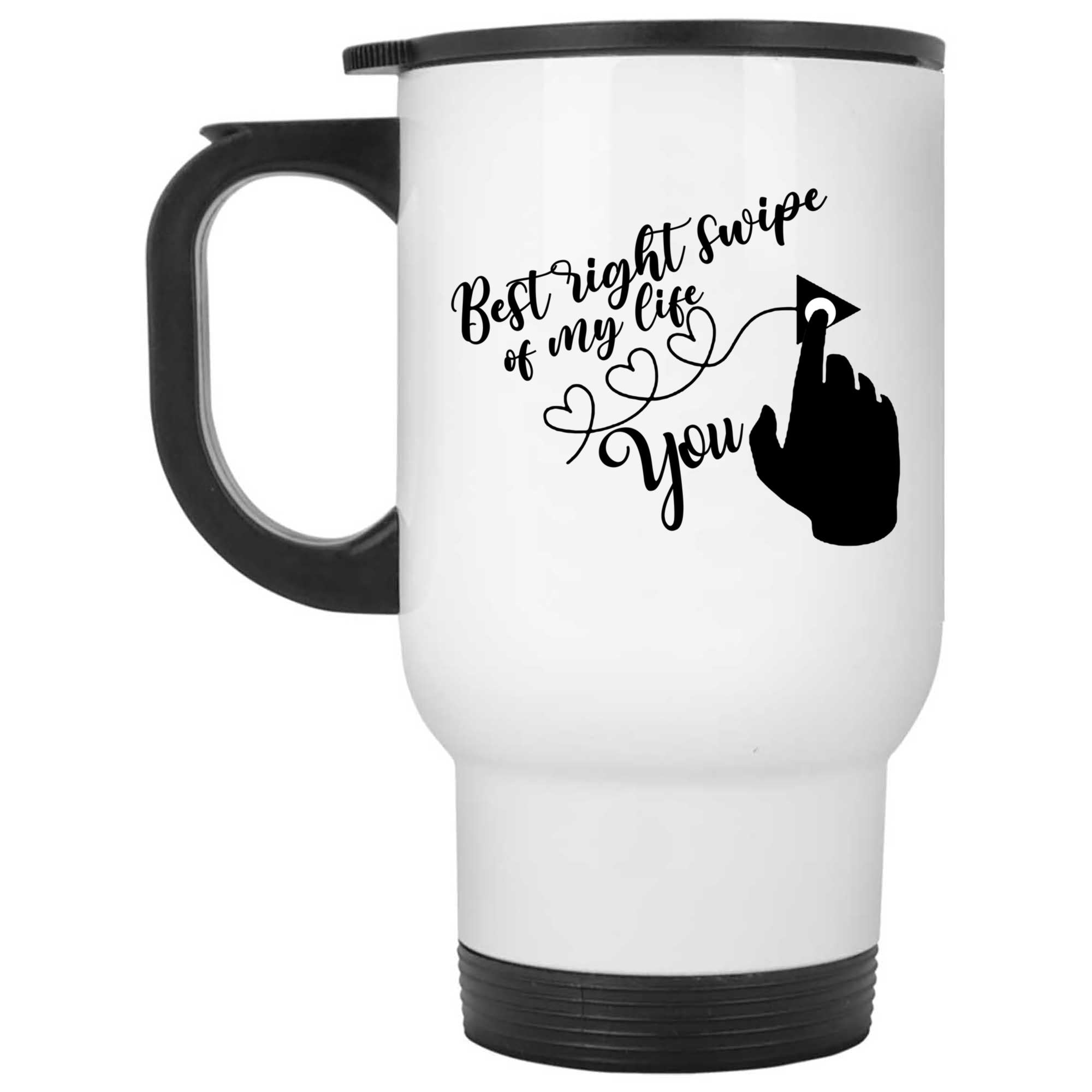 Skitongifts Coffee Mug Funny Ceramic Novelty Best Right Swipe Of My Life You Weflmco