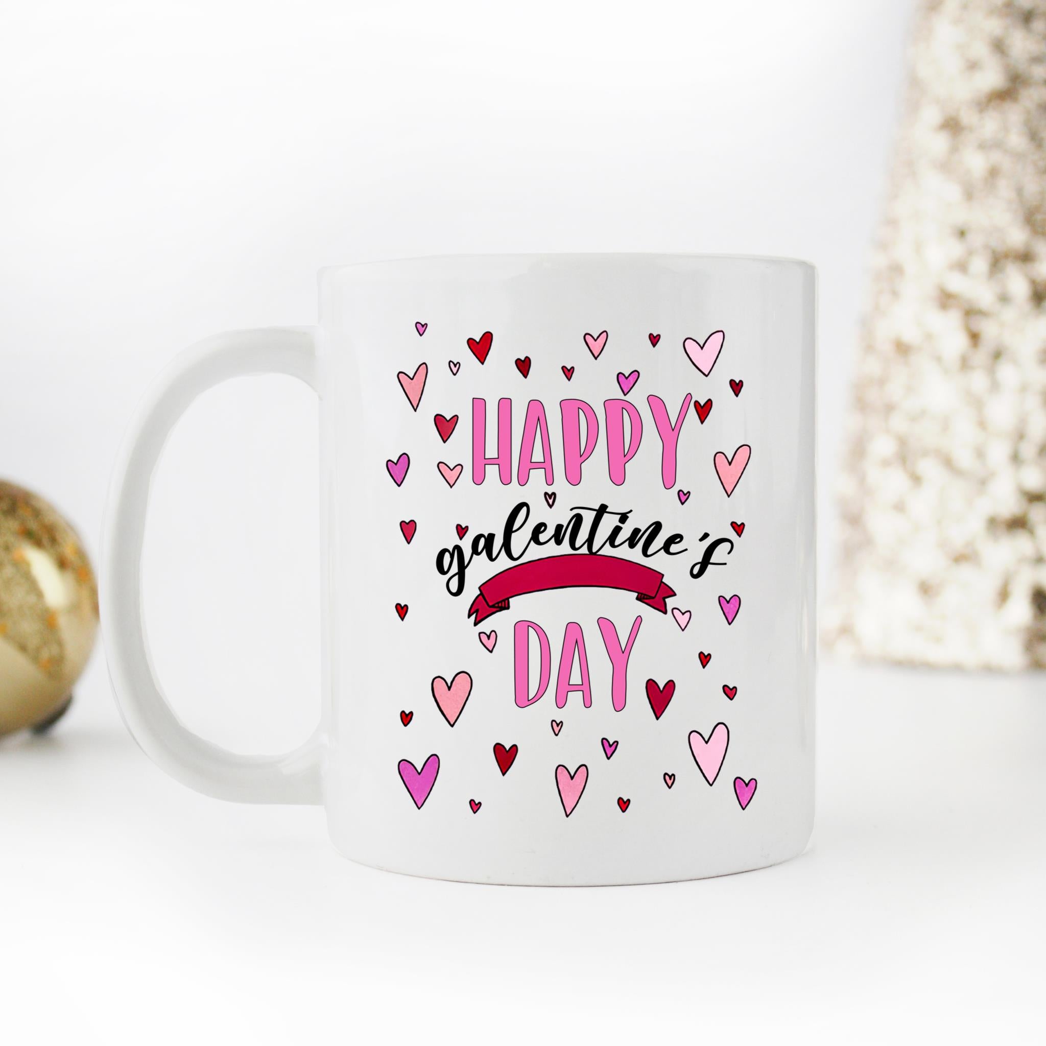 Skitongifts Coffee Mug Funny Ceramic Novelty Galentine's Day-Happy Gal Entine's Day Qesmgp2