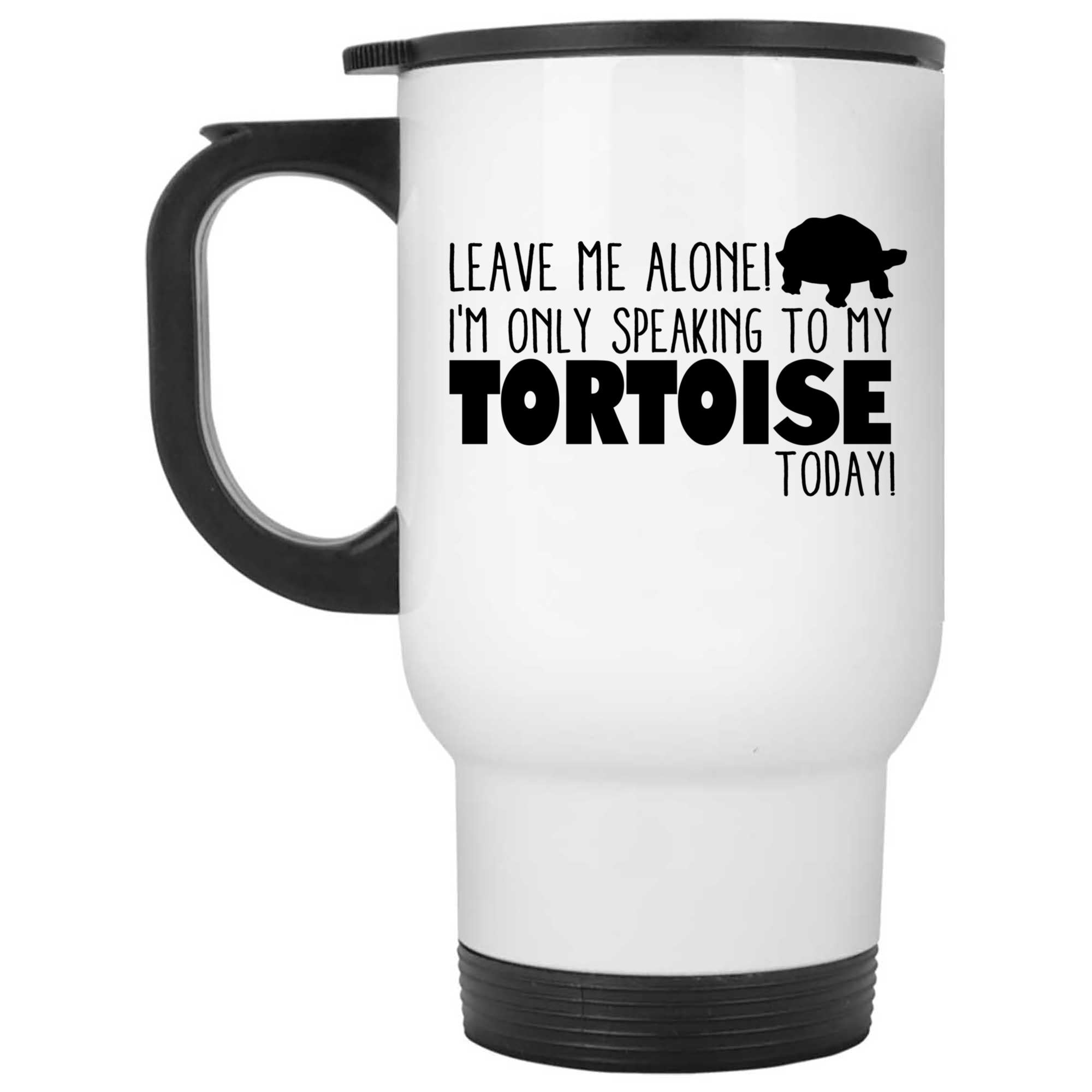 Skitongifts Coffee Mug Funny Ceramic Novelty Leave Me Alone I'm Only Speaking To My Tortoise Today Lt4Bf34