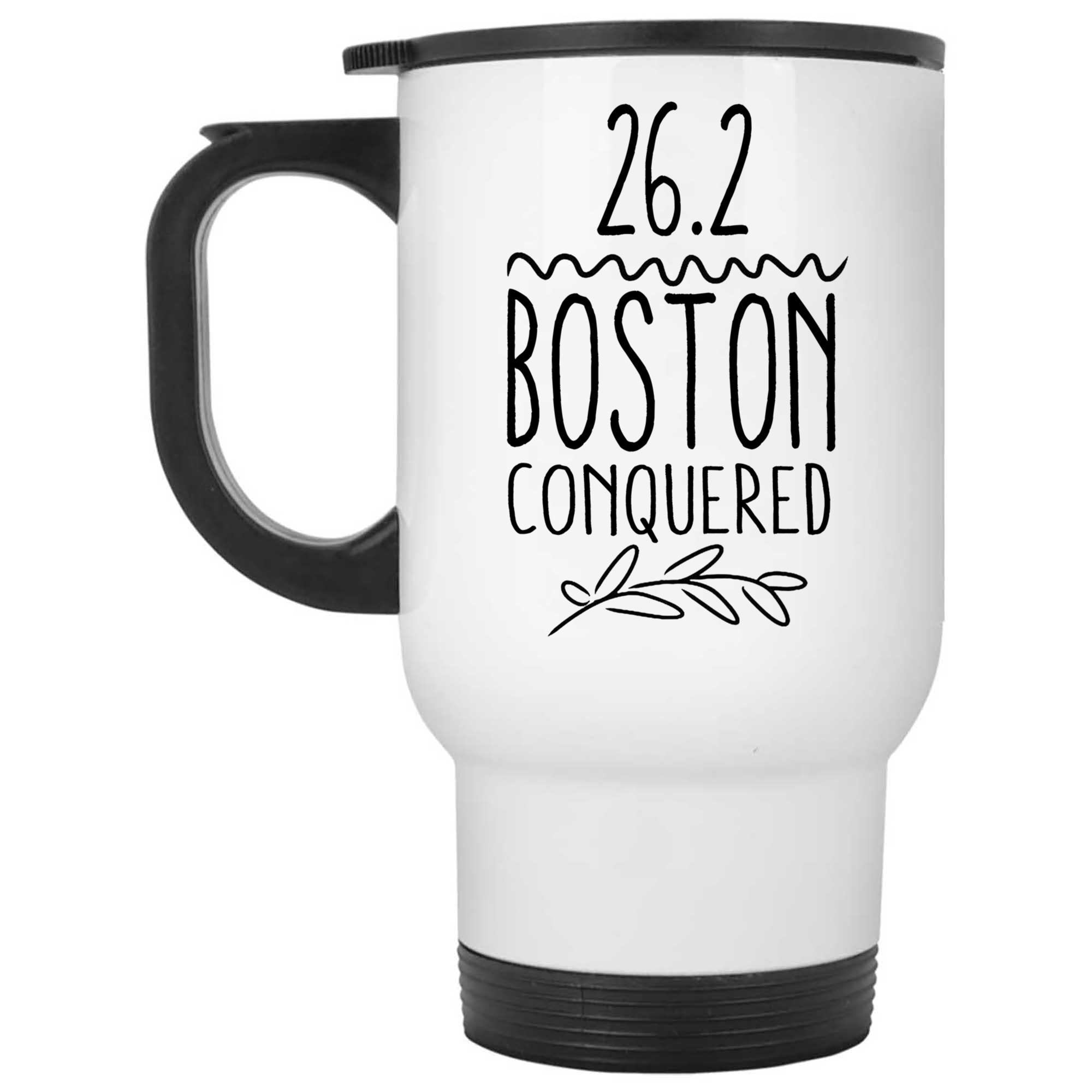 Skitongifts Coffee Mug Funny Ceramic Novelty 26.2 Boston Conquered 2Migbyu