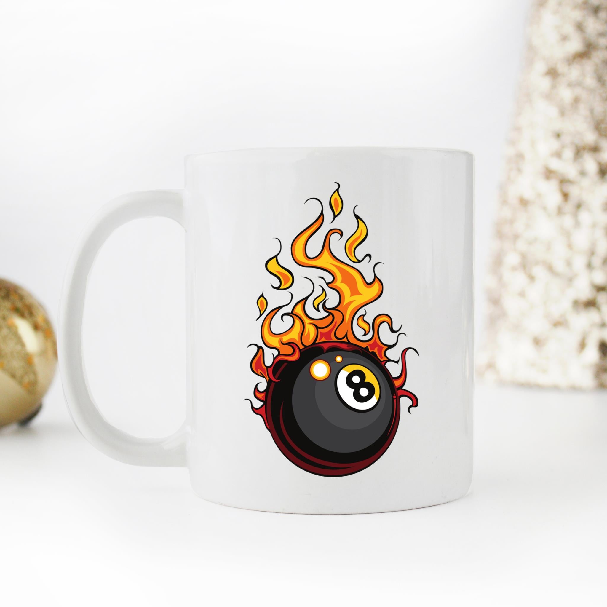 Skitongifts Coffee Mug Funny Ceramic Novelty Billiards 8 Ball, Billiard Players Xdq1Kp3