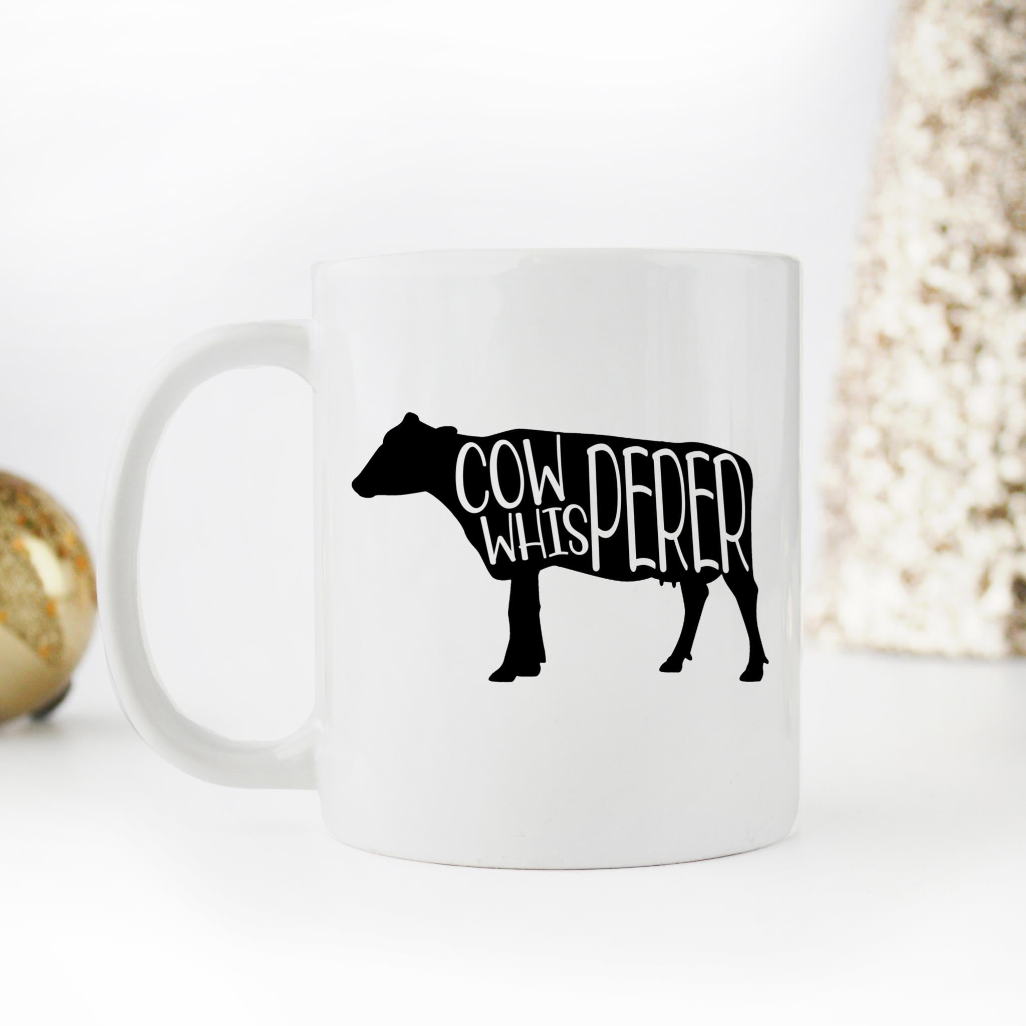 Skitongifts Coffee Mug Funny Ceramic Novelty Cow Whisperer Oefcpf0