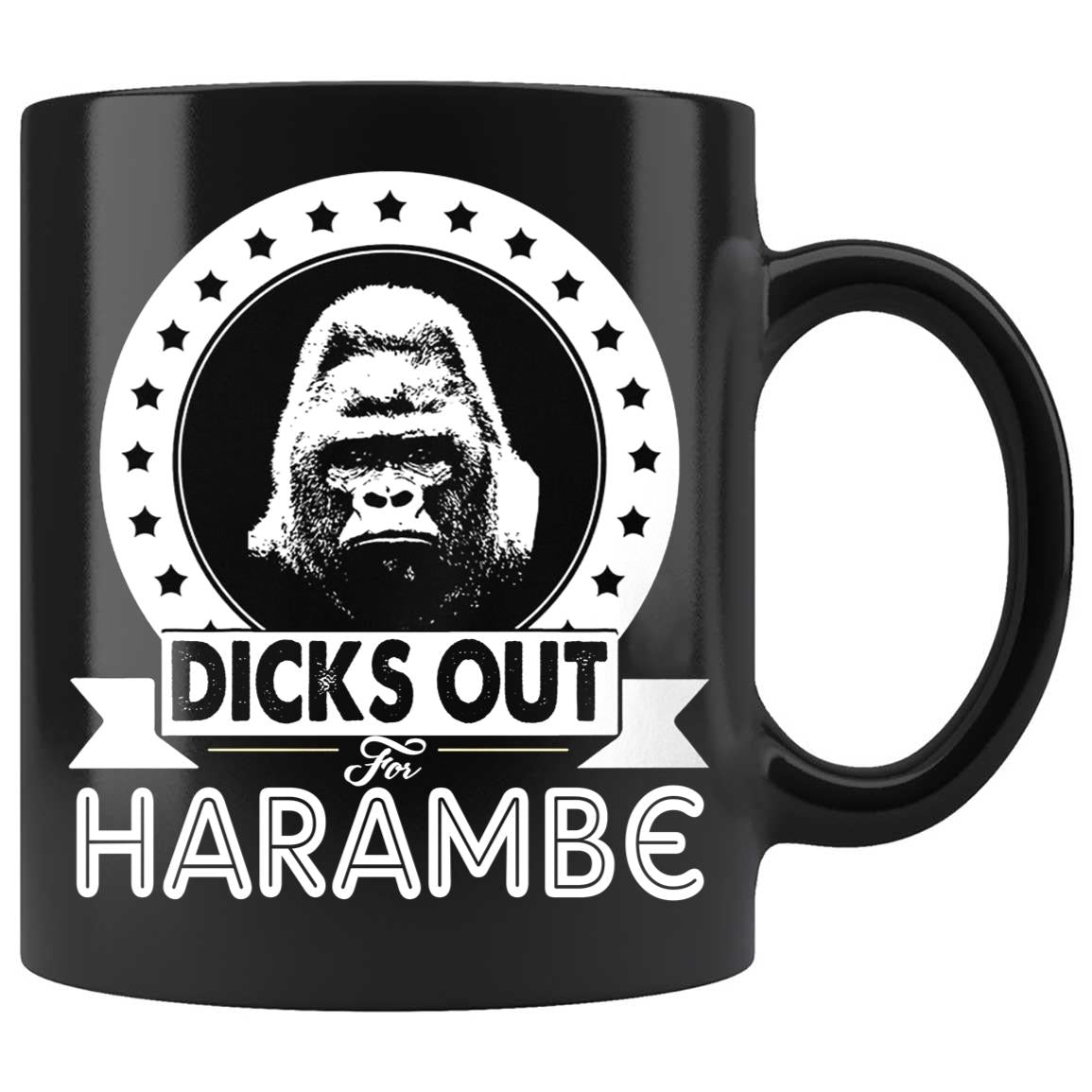 Skitongifts Coffee Mug Funny Ceramic Novelty Dicks Out For Harambe 3Surb8N