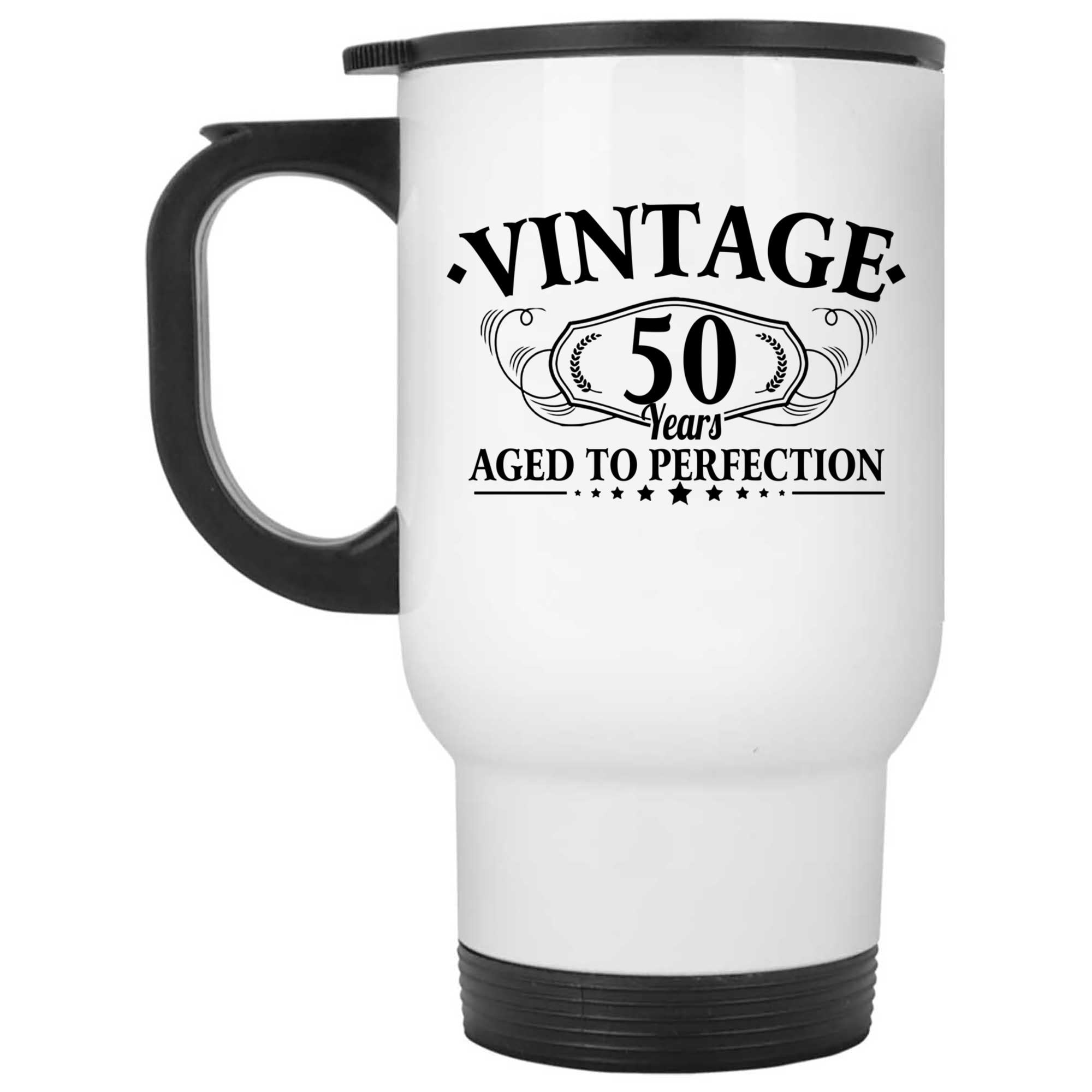 Skitongifts Coffee Mug Funny Ceramic Novelty 50Th Birthday - 50 Years - Aged To Perfection - Fiftieth Birthday Gd7Dide