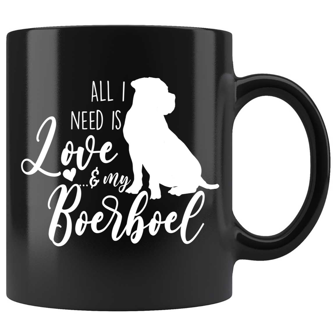 Skitongifts Coffee Mug Funny Ceramic Novelty Boerboel Dog - All I Need Is Love And My Boerboel Tsp7Usq