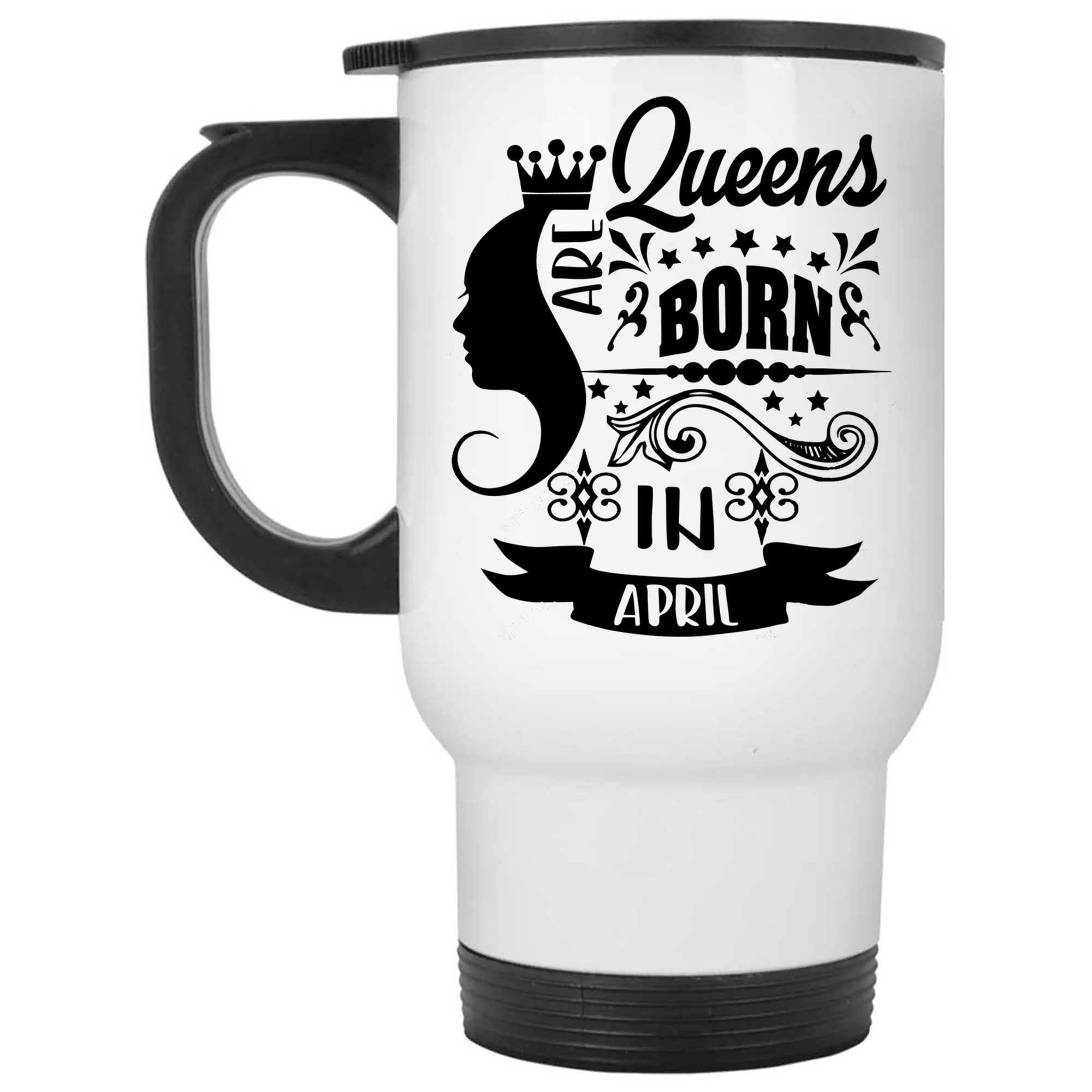 Skitongifts Coffee Mug Funny Ceramic Novelty Queens Are Born In April Kmu8Aww
